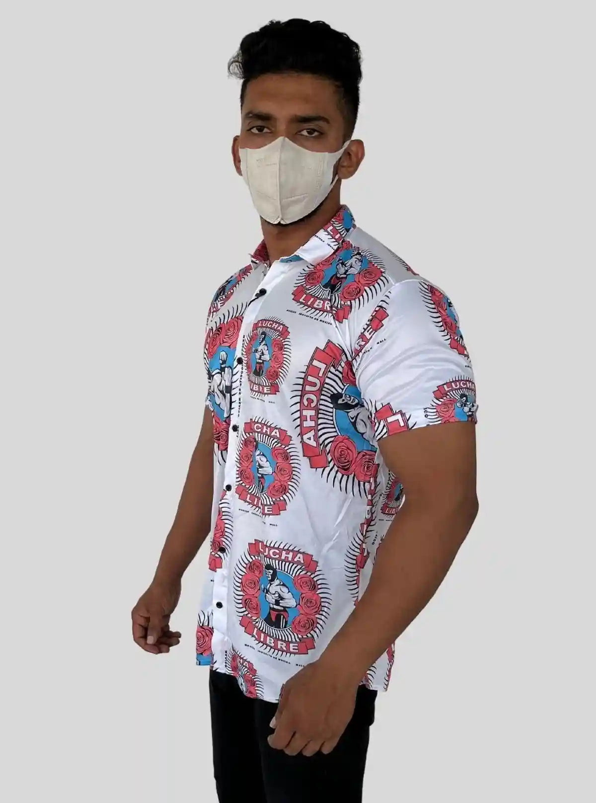 Men's Lucha Printed Poly Shirt – Bold Graphic Style by Boer and Fitch from Boer and Fitch | Buy Online at gep32c-qs.myshopify.com