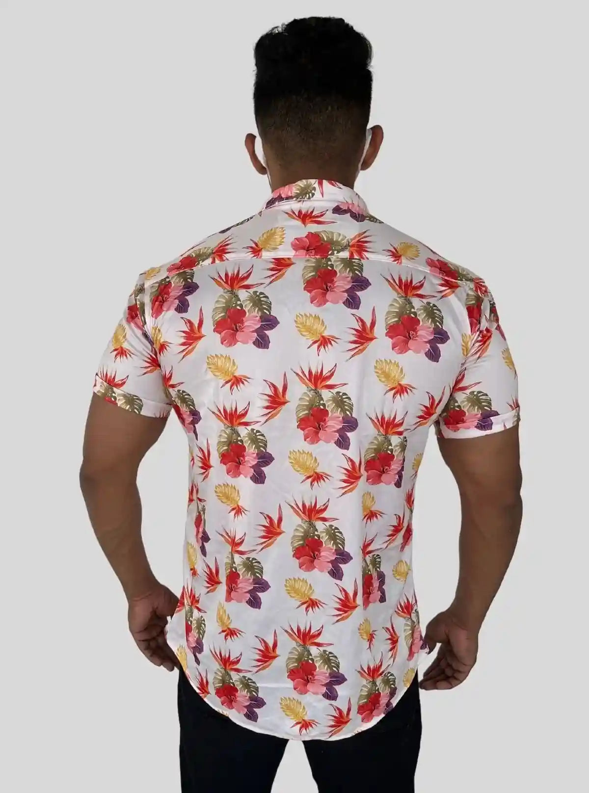 Men's Multicolour Floral Printed Poly Shirt – Vibrant & Breezy by Boer and Fitch from Boer and Fitch | Buy Online at gep32c-qs.myshopify.com