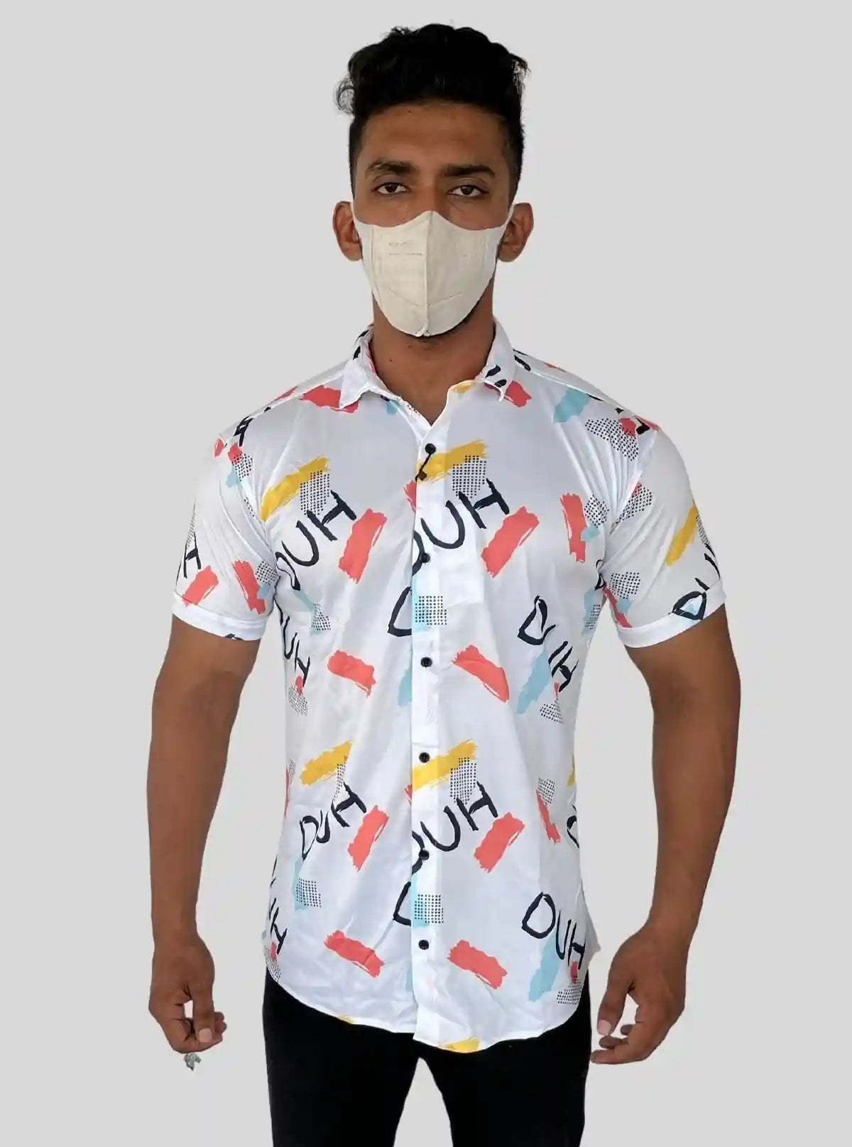 Men's Orange Contra Printed Poly Shirt – Trendy & Lightweight by Boer and Fitch | Buy Online at  Boer and Fitch