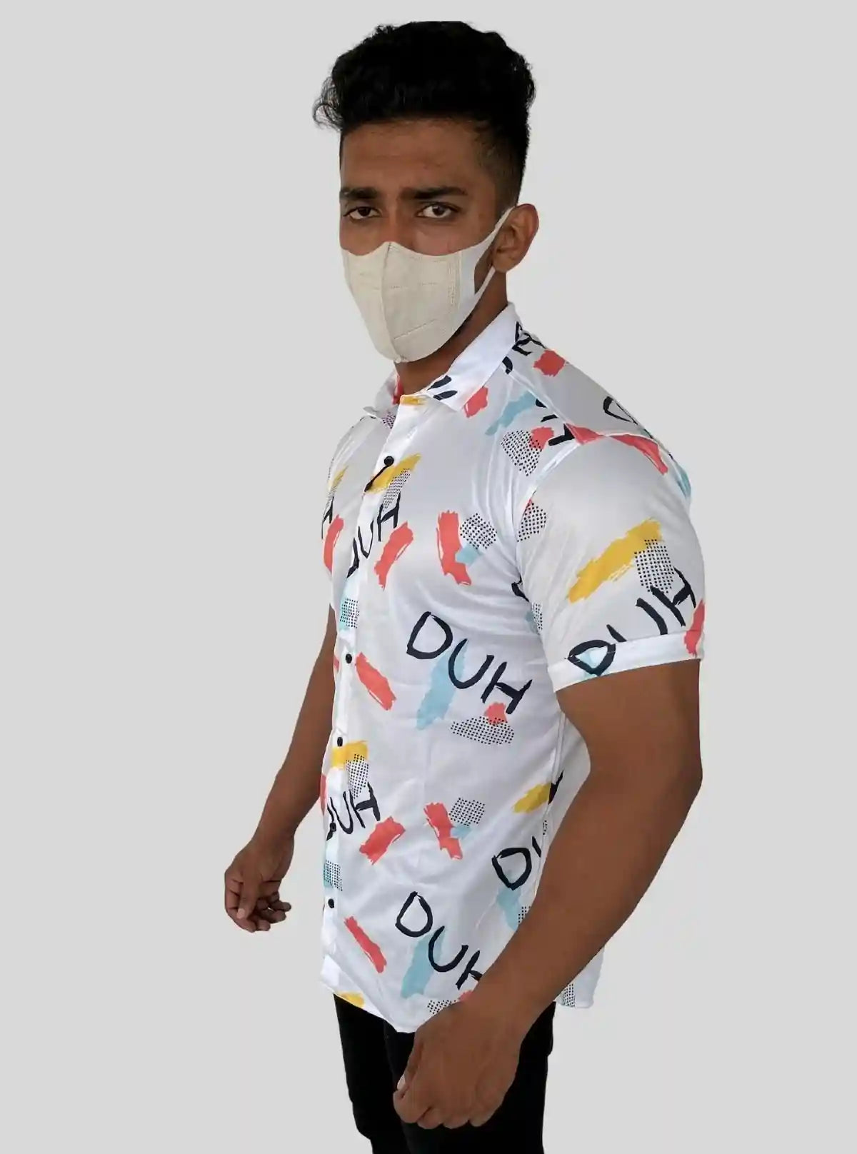 Men's Orange Contra Printed Poly Shirt – Trendy & Lightweight by Boer and Fitch | Buy Online at  Boer and Fitch