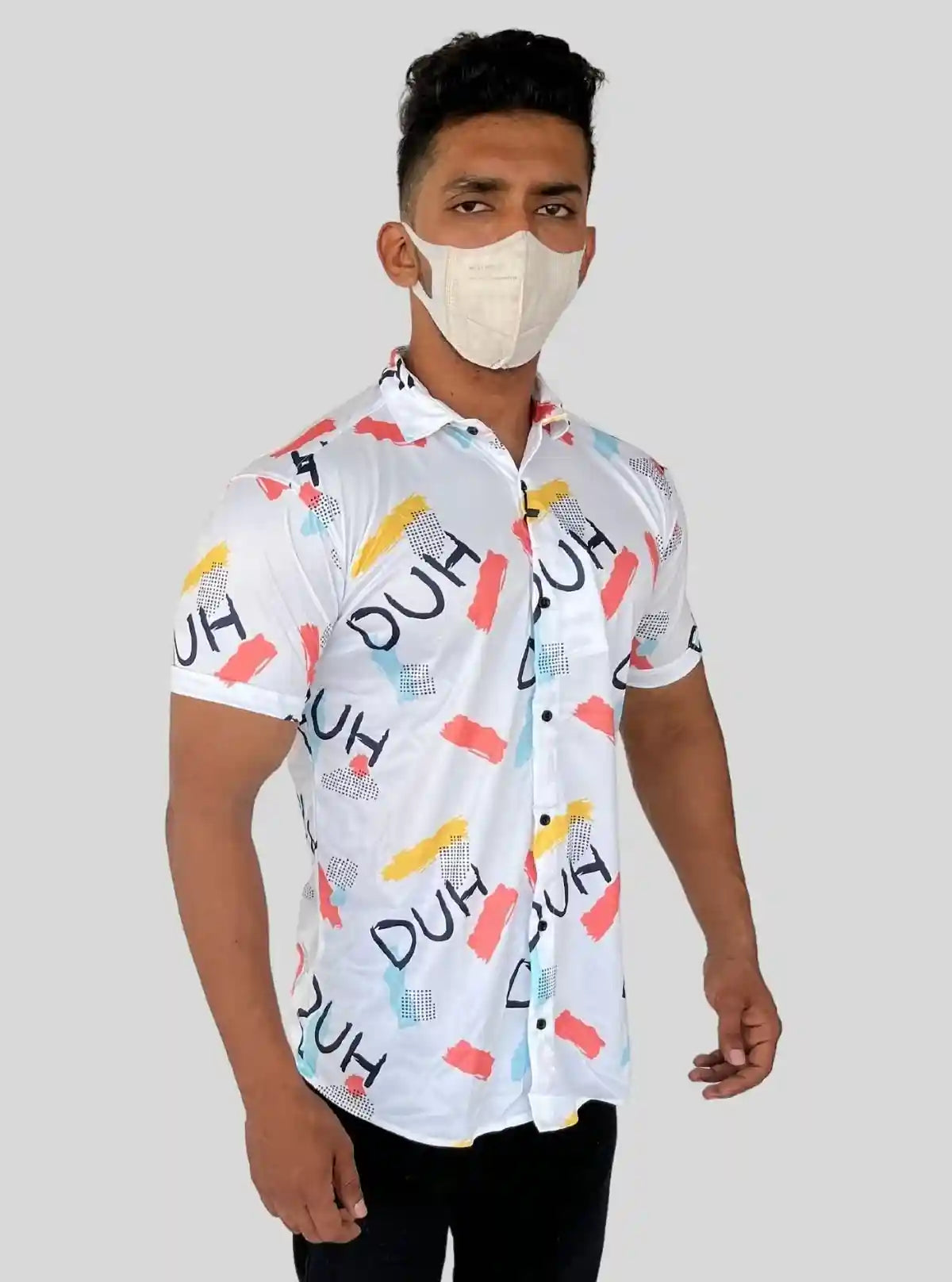 Men's Orange Contra Printed Poly Shirt – Trendy & Lightweight by Boer and Fitch | Buy Online at  Boer and Fitch