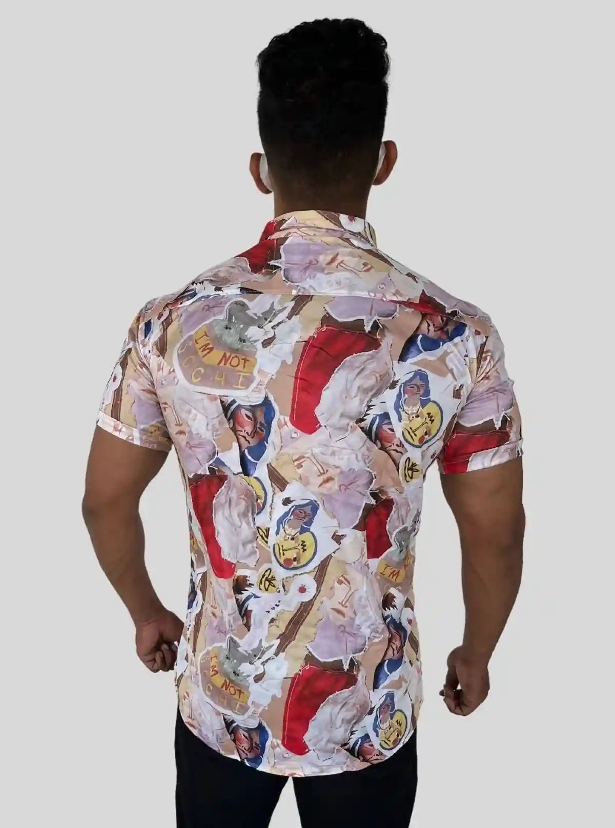 Men's Urban Art Printed Poly Shirt – Edgy Streetwear Style by Boer and Fitch from Boer and Fitch | Buy Online at gep32c-qs.myshopify.com