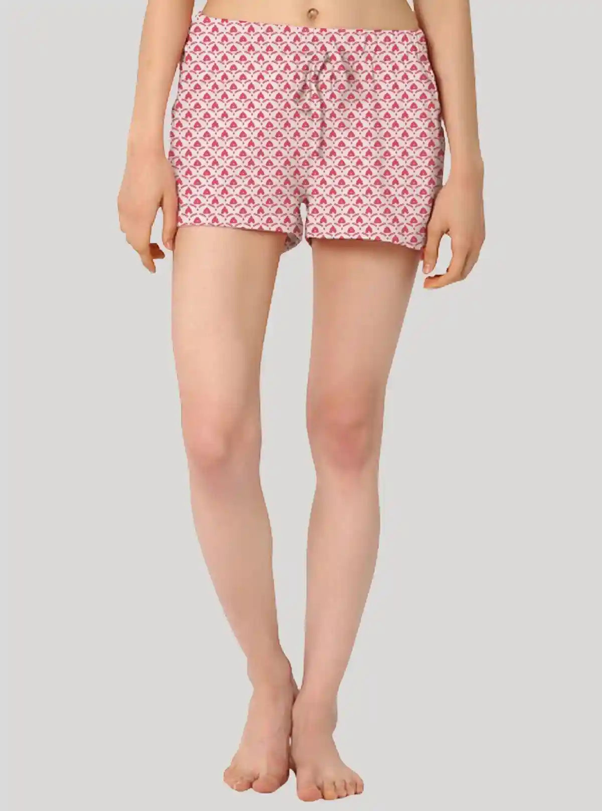 Women’s Pink Floral Printed Cotton Shorts – Soft & Stylish | Boer & Fitch | Buy Online at  Boer and Fitch