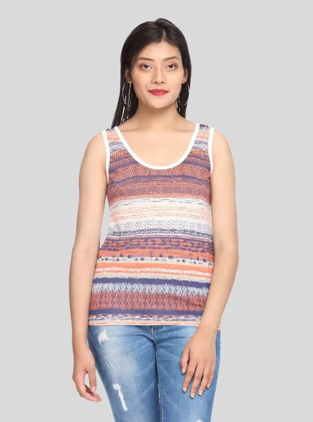 Women’s Abstract Print Sleeveless Top – Boer and Fitch | Buy Online at  Boer and Fitch