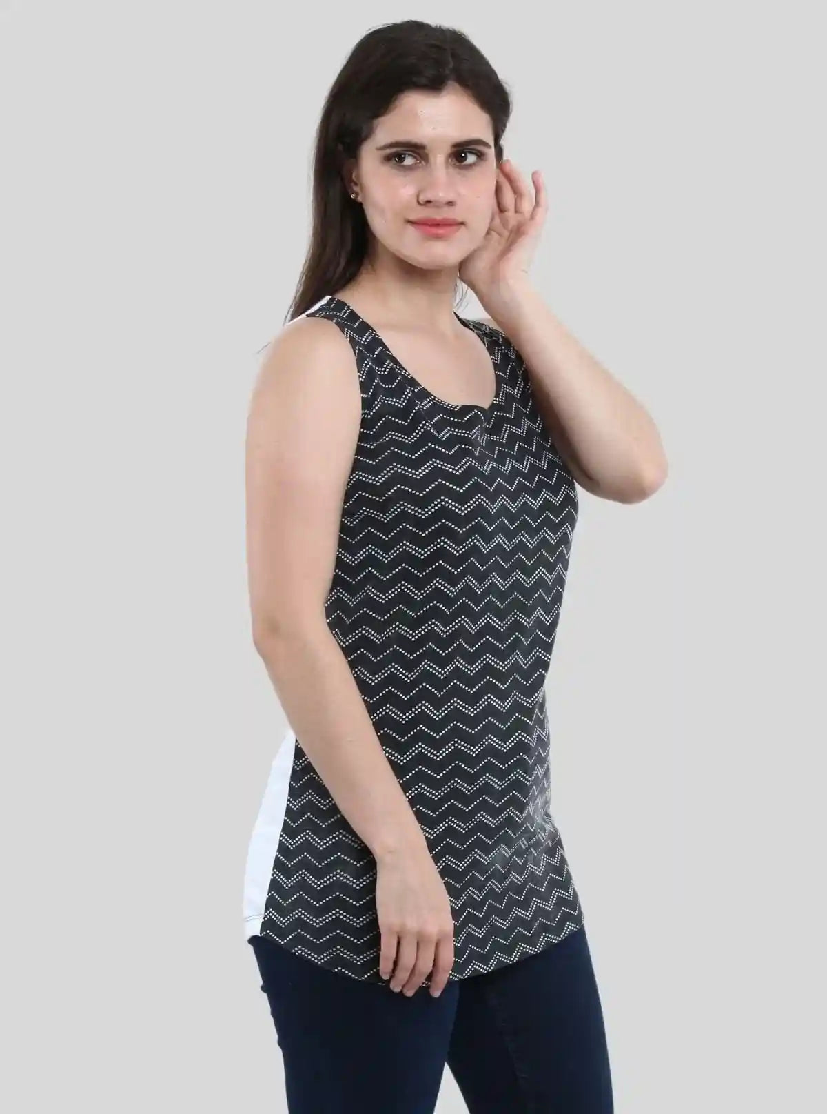 Women’s Black Striped Sleeveless Top – Boer and Fitch | Buy Online at  Boer and Fitch