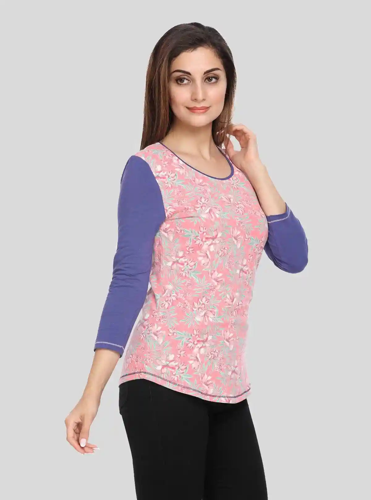 Women's Elegant Artistic Floral Printed Top – Refined & Expressive by Boer & Fitch | Buy Online at  Boer and Fitch