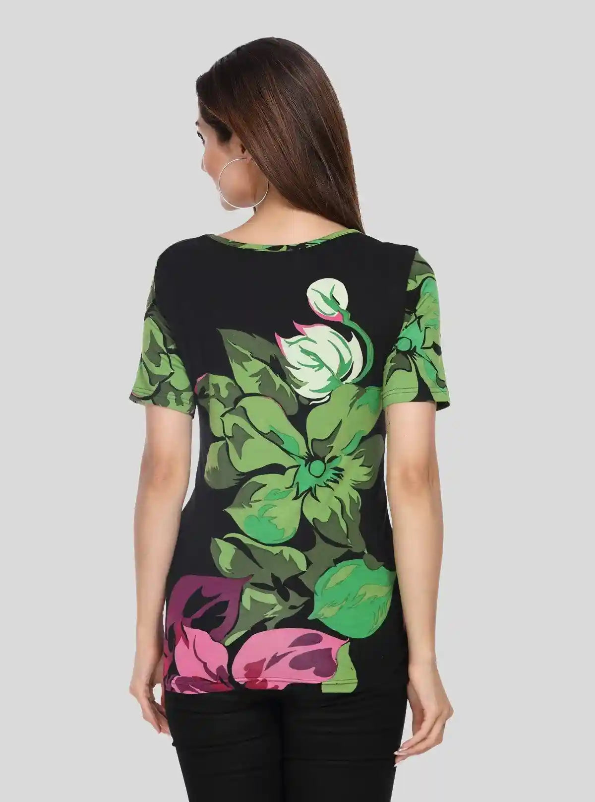 Women's Floral Photo Printed Cotton Blend Top by Boer and Fitch | Buy Online at  Boer and Fitch