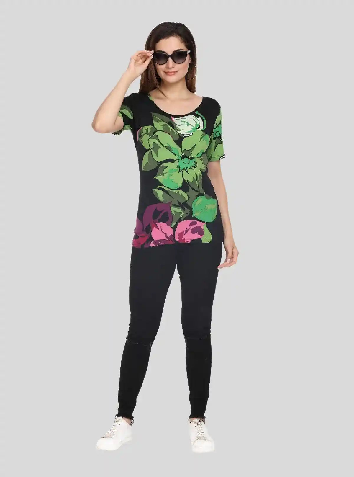 Women's Floral Photo Printed Cotton Blend Top by Boer and Fitch | Buy Online at gep32c-qs.myshopify.com