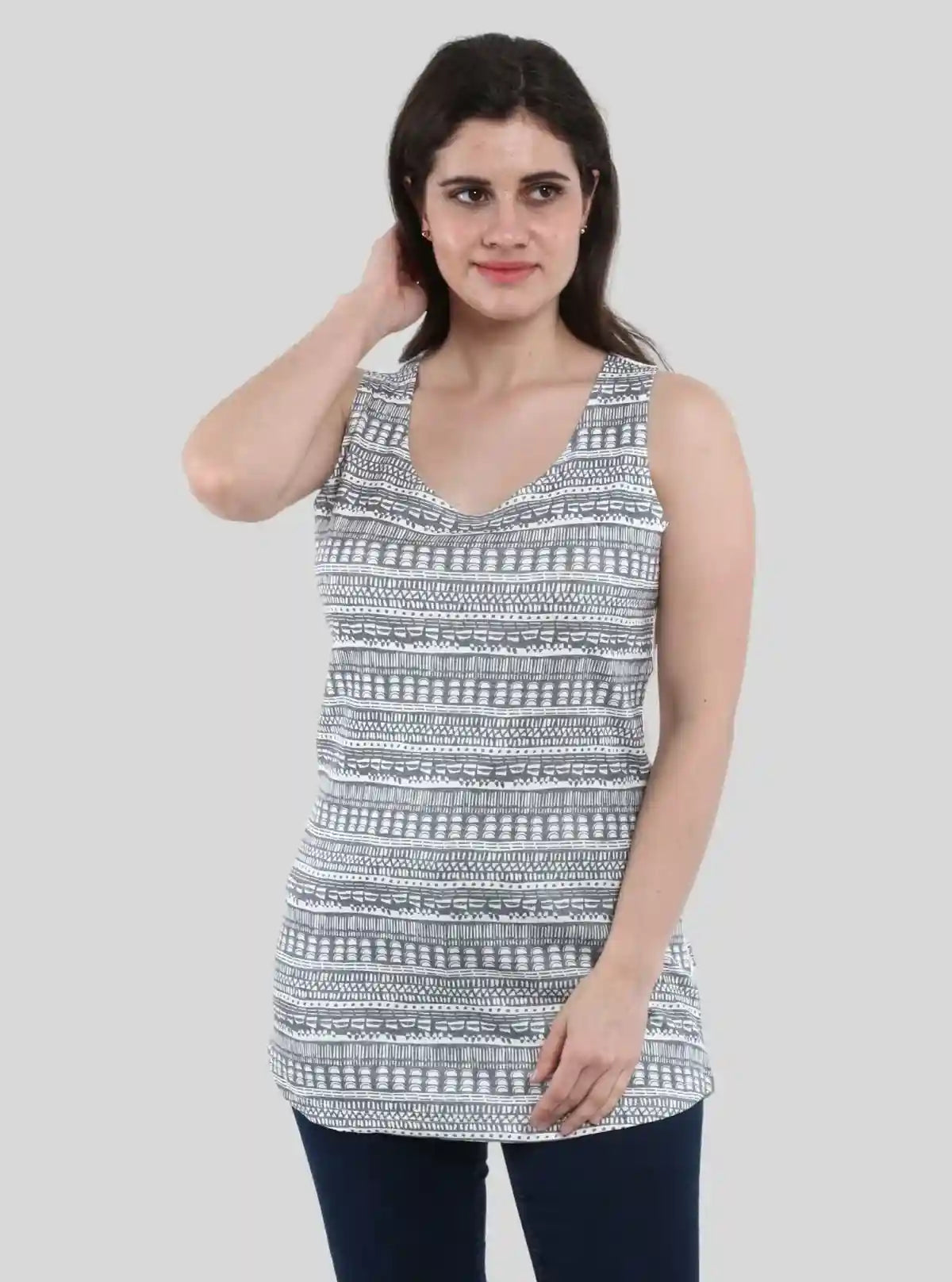 Women’s Graphic Print Sleeveless T-Shirt – Casual & Stylish | Boer & Fitch | Buy Online at  Boer and Fitch