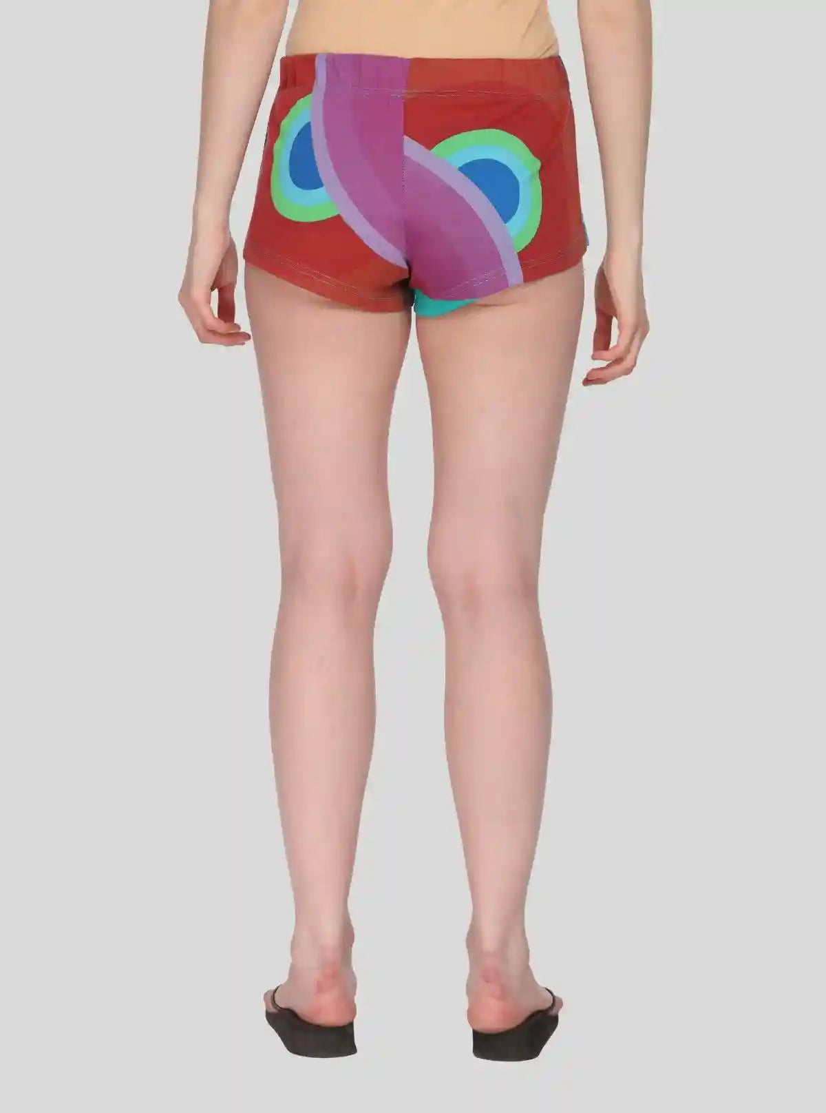 Women’s Multi-Color Printed Cotton Jersey Shorts – Vibrant, Soft & Stylish Fit | Buy Online at  Boer and Fitch