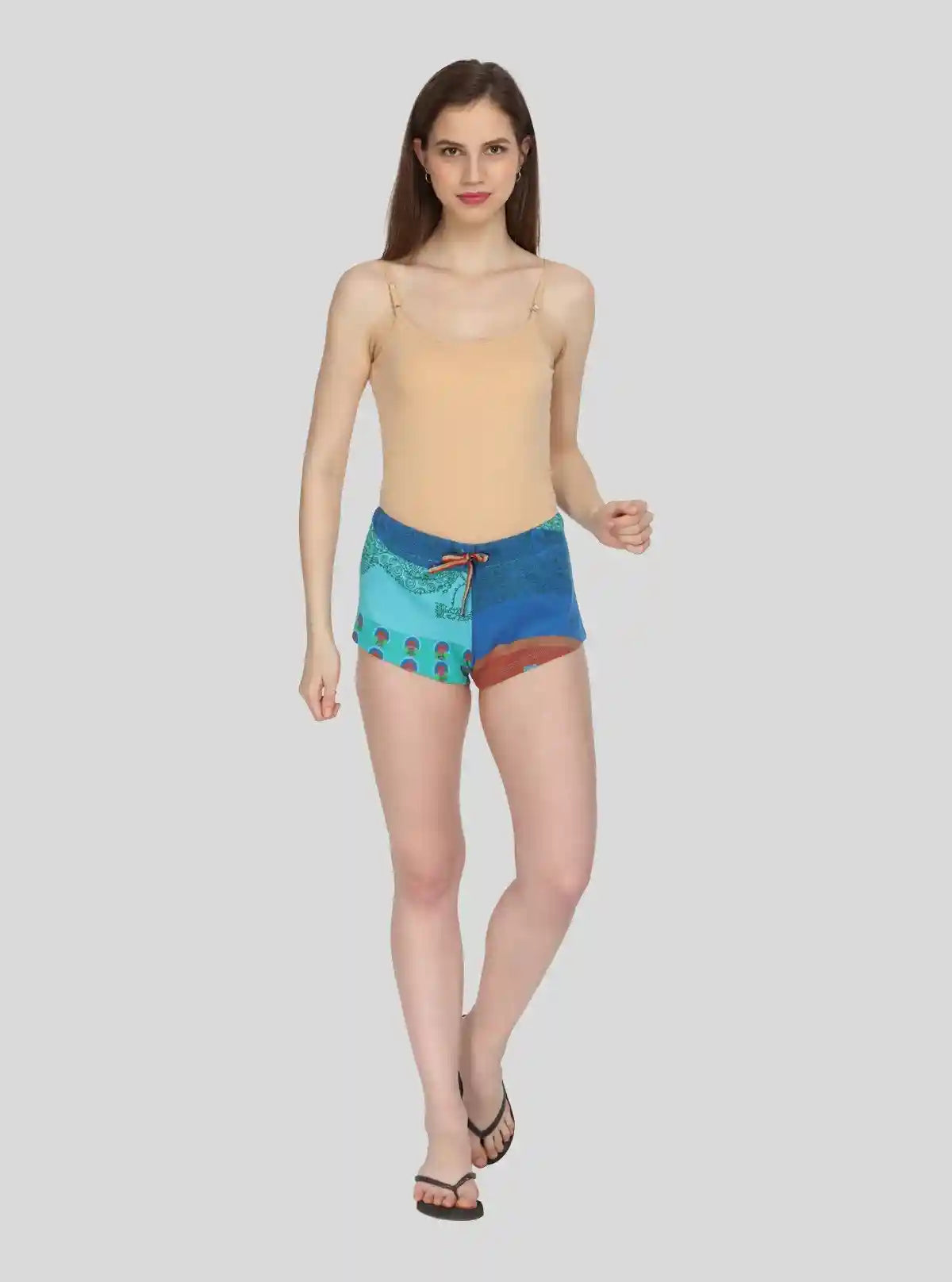 Women’s Multi-Color Printed Cotton Jersey Shorts – Vibrant, Soft & Stylish Fit | Buy Online at  Boer and Fitch