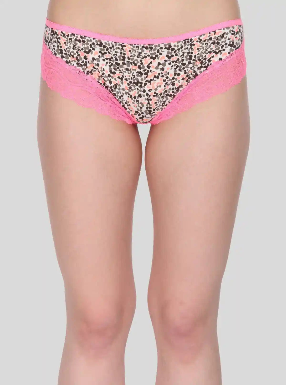 Women’s Pink Floral Printed Cotton Elastane Brief – Soft & Stylish Innerwear | Buy Online at  Boer and Fitch