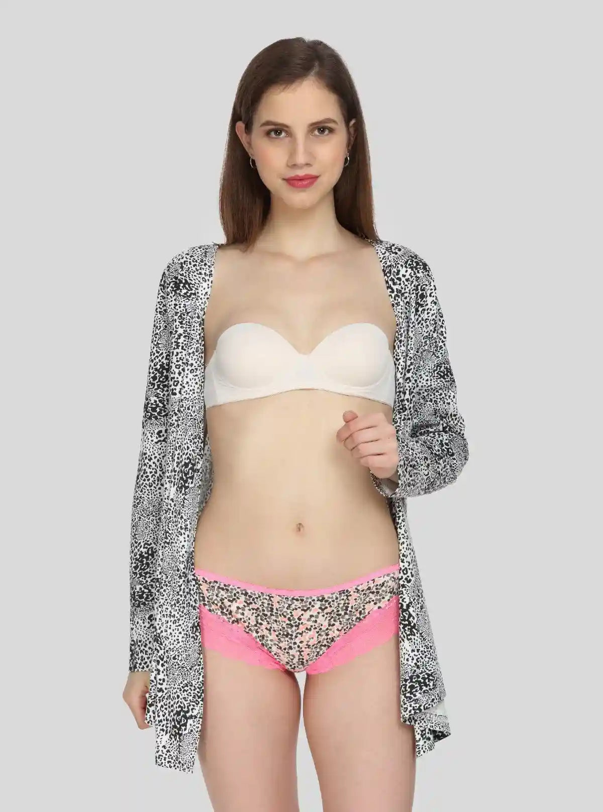 Women’s Pink Floral Printed Cotton Elastane Brief – Soft & Stylish Innerwear | Buy Online at  Boer and Fitch