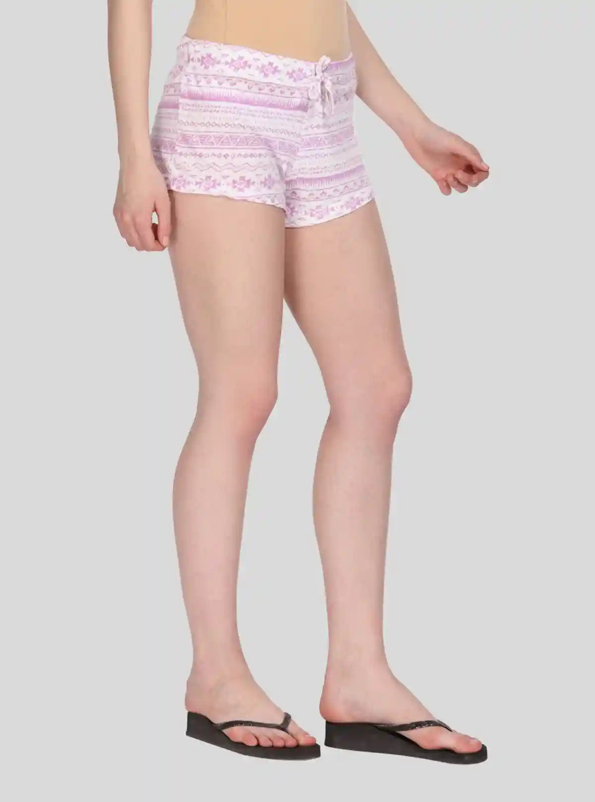 Women’s Pink Graphic Cotton Jersey Shorts – Soft, Chic & Playful Fit | Buy Online at  Boer and Fitch