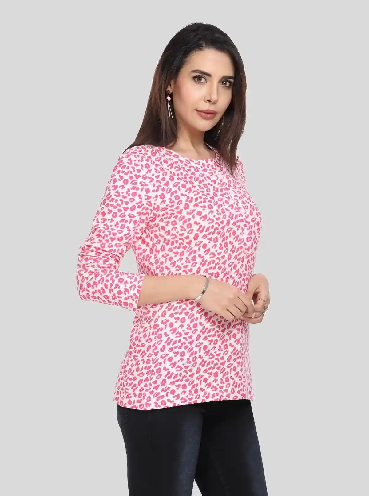 Women's Red Printed Full Sleeve Top – Bold Style with All-Day Comfort | Buy Online at  Boer and Fitch