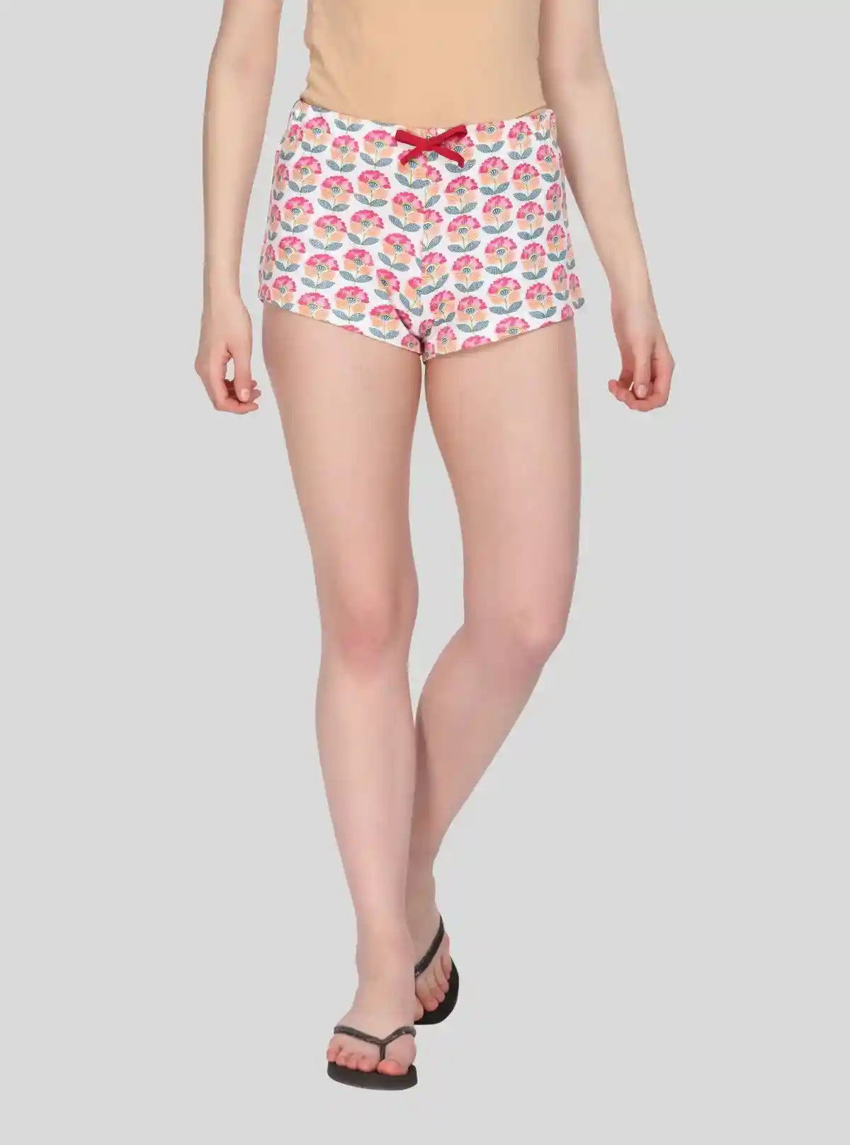 Women’s Sunflower Printed Cotton Jersey Shorts – Bright, Breezy & Comfy | Buy Online at  Boer and Fitch