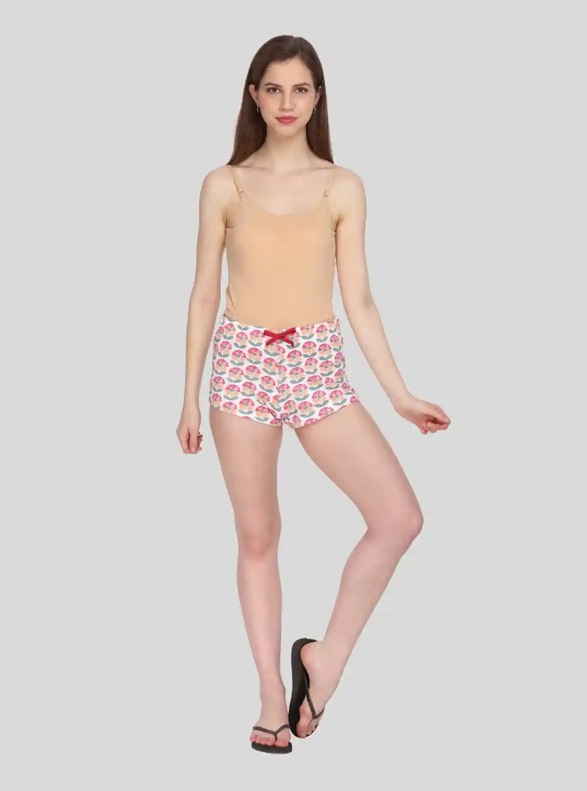 Women’s Sunflower Printed Cotton Jersey Shorts – Bright, Breezy & Comfy | Buy Online at  Boer and Fitch