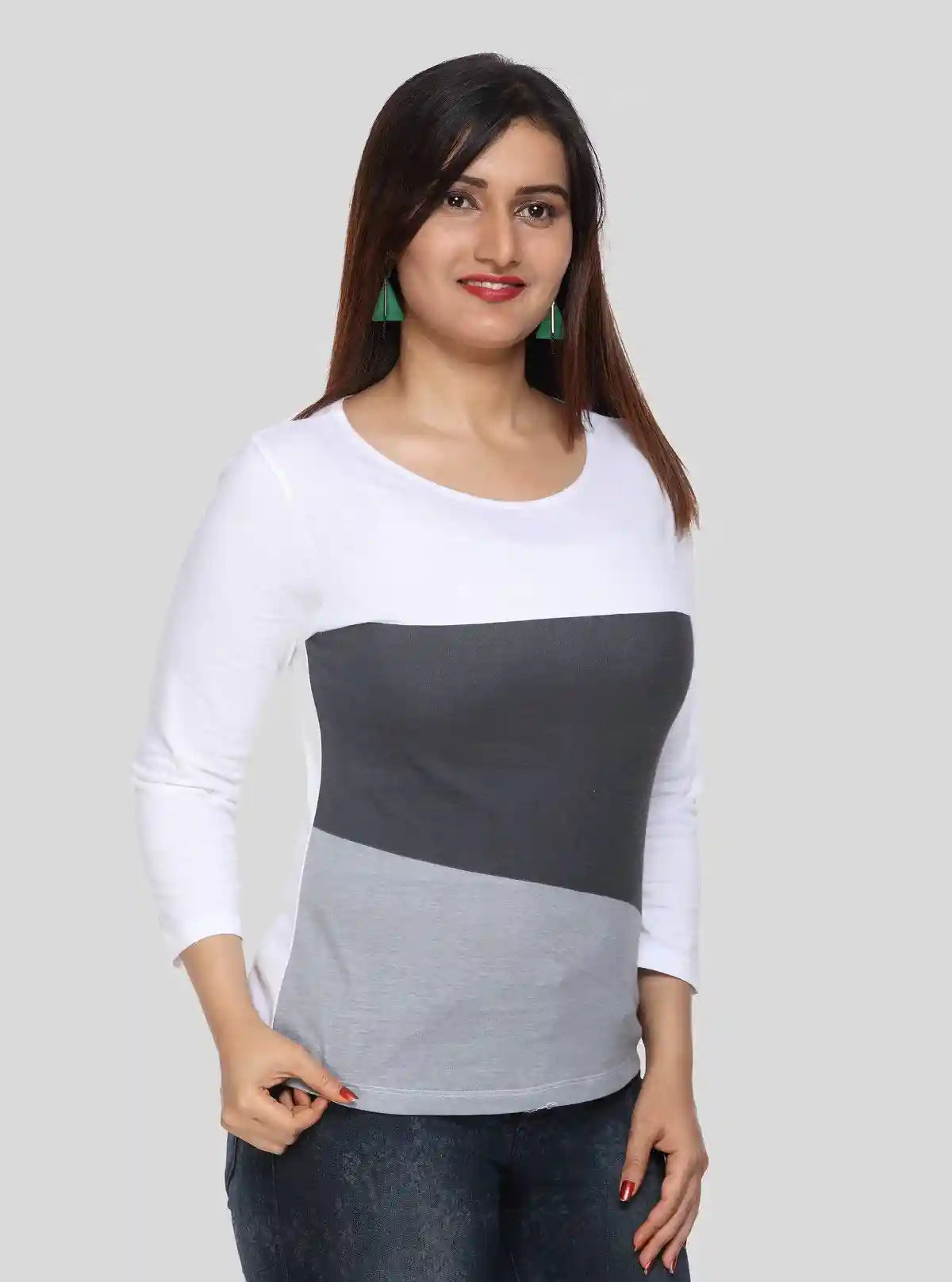 Women's White Contrast Top – Sleek Monochrome Style by Boer & Fitch | Buy Online at  Boer and Fitch