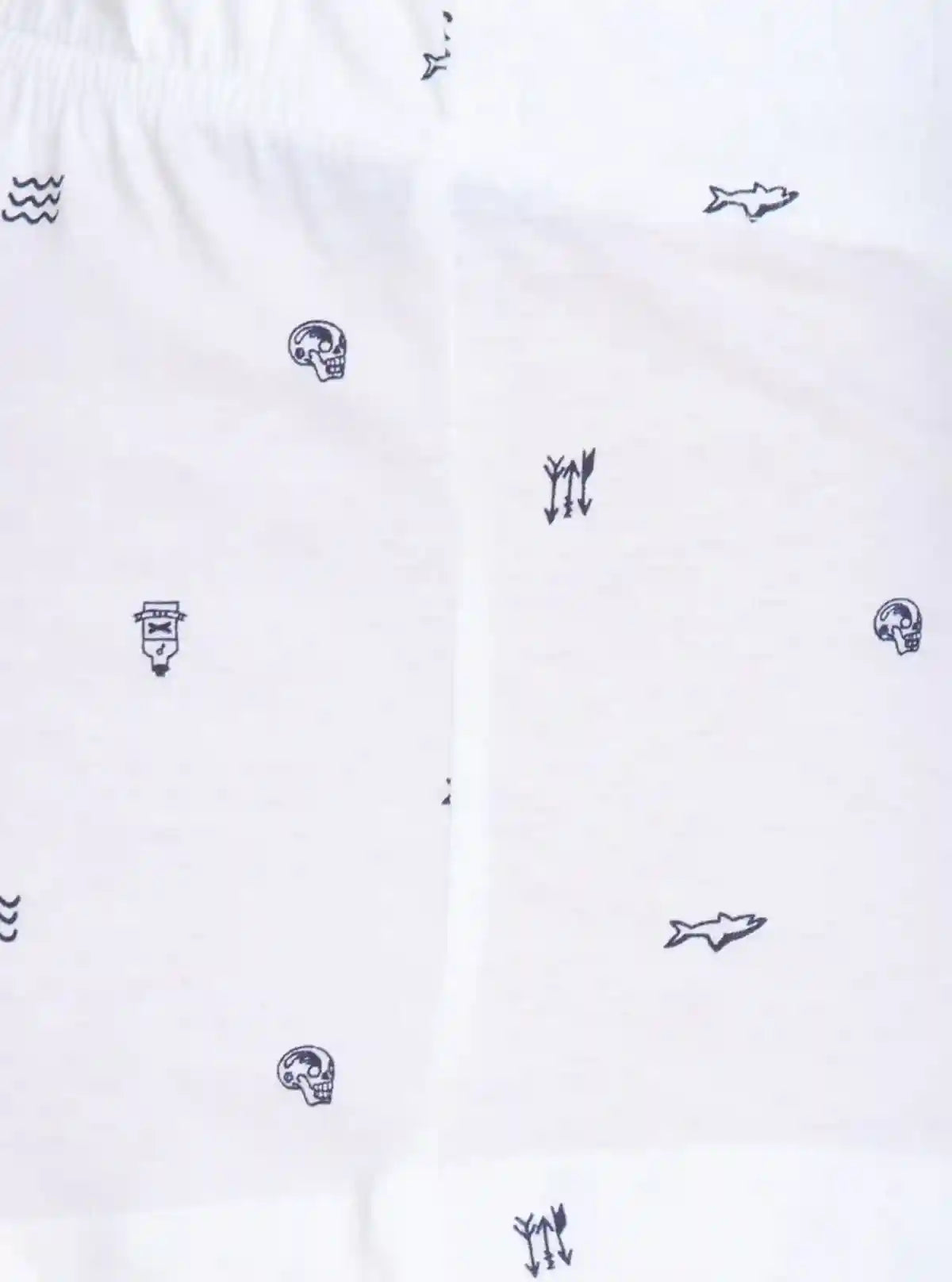 Women’s White Graphic Cotton Jersey Shorts – Comfy, Trendy & Breathable Fit | Buy Online at  Boer and Fitch