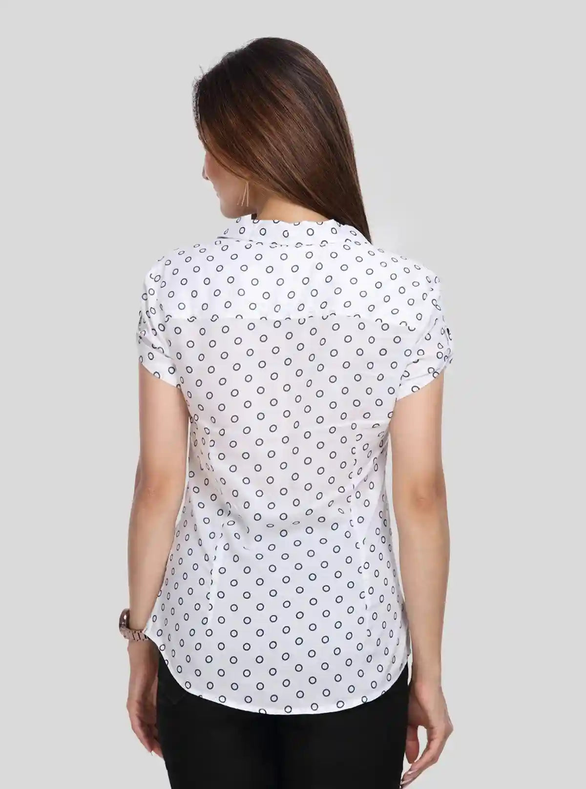 Women’s White Graphic Print Short Sleeve Shirt – Bold & Breezy Style | Buy Online at  Boer and Fitch