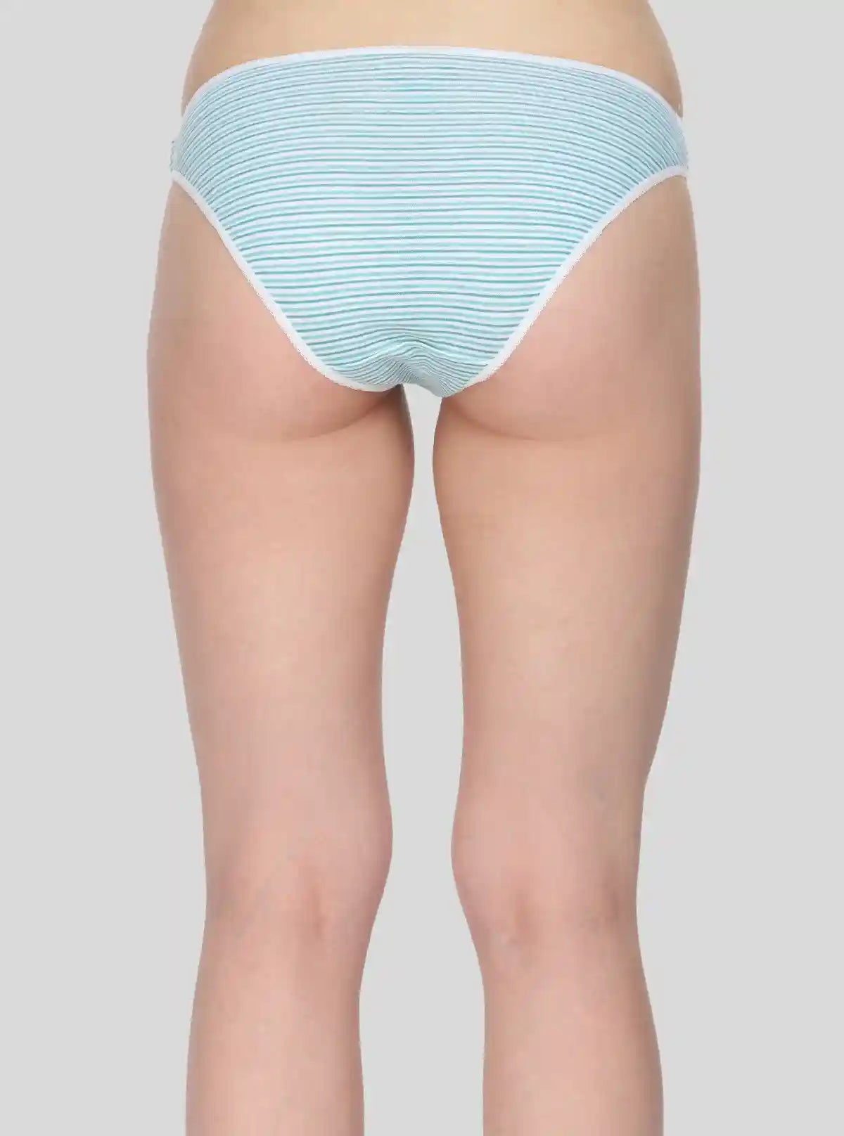 Women's Green Striped Print Brief – Soft Cotton Mid-Rise Panty by Boer and Fitch | Buy Online at  Boer and Fitch