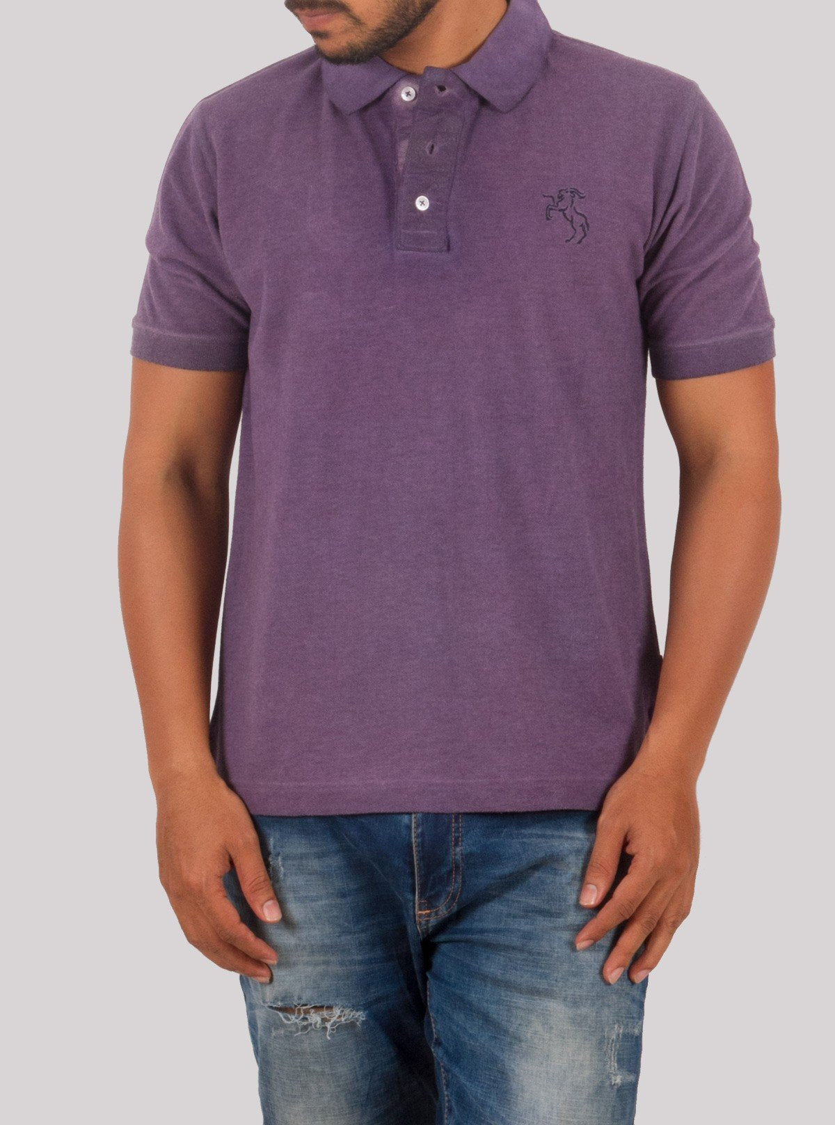 Purple Garment Dyed Polo T-Shirt for Men – Boer and Fitch - Boer and Fitch