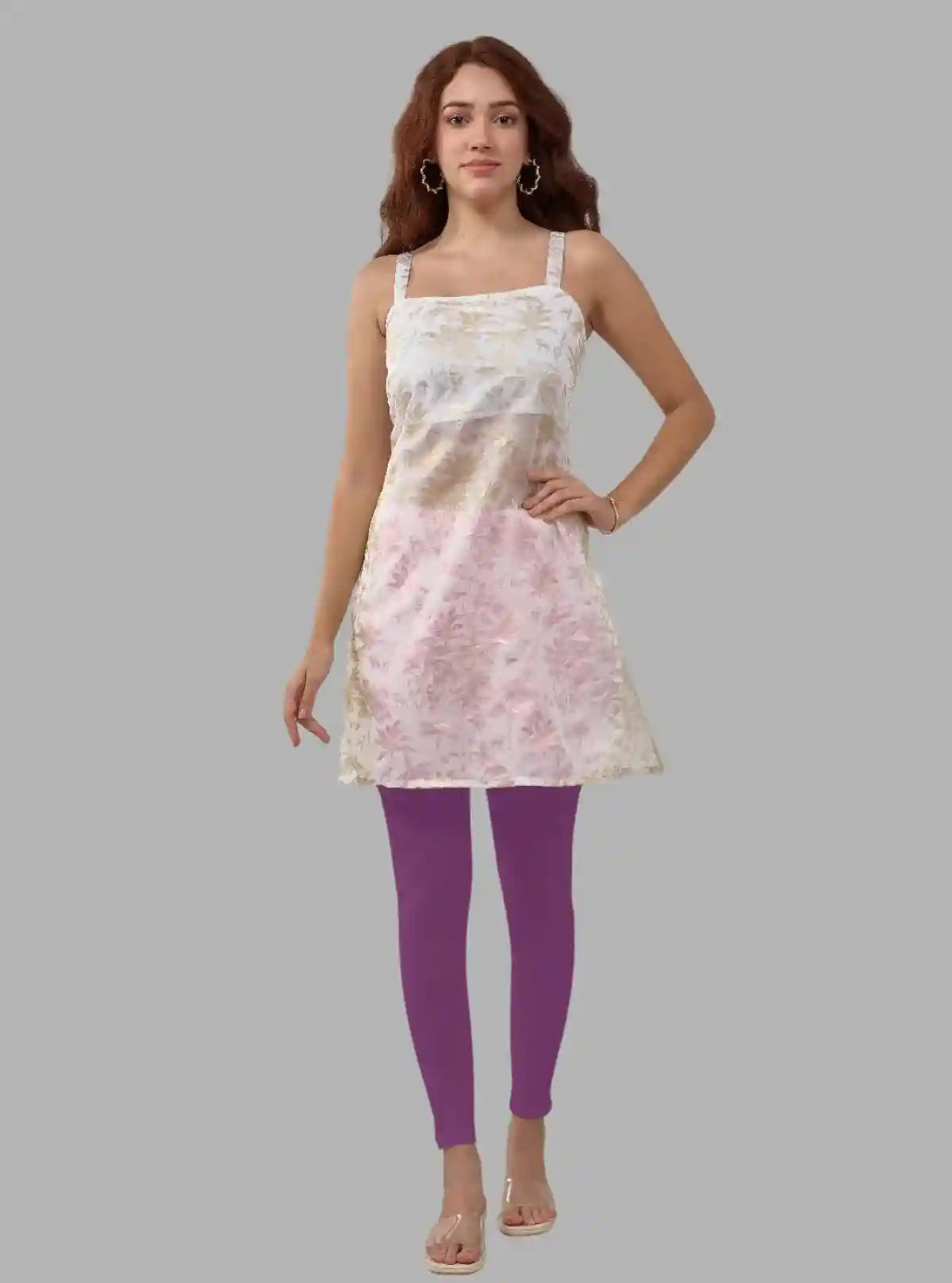 Women's Purple Ankle Legging – Cotton Elastane Feather-Touch Jersey by Boer & Fitch | Buy Online at  Boer and Fitch