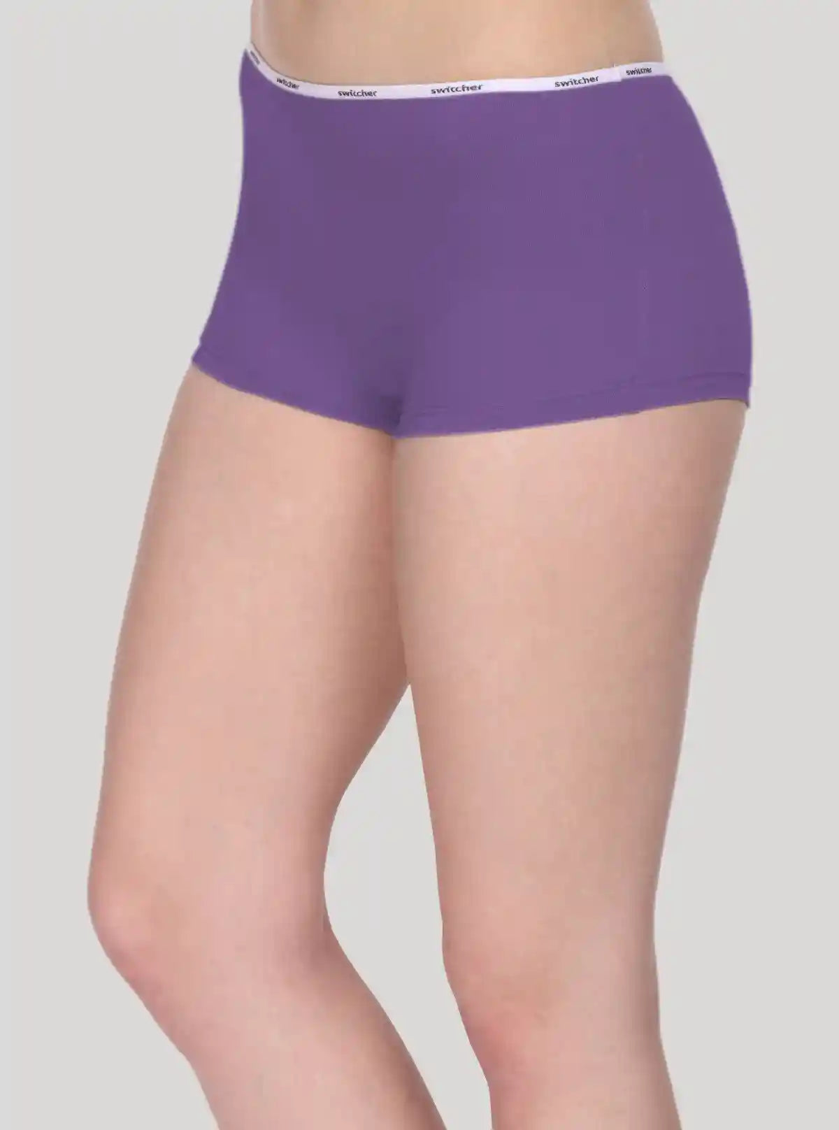 Women’s Purple Hipster Brief in Cotton Elastane Jersey – Soft & Stretch Fit | Buy Online at  Boer and Fitch