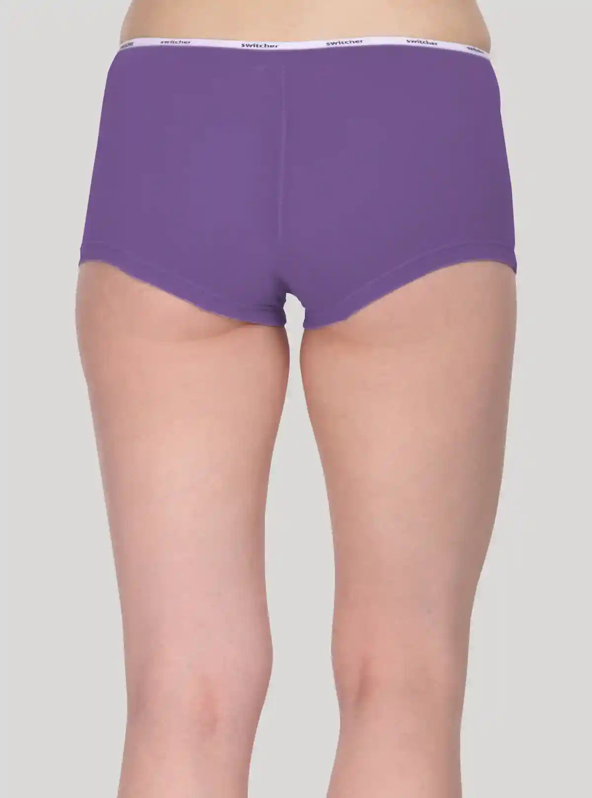 Women’s Purple Hipster Brief in Cotton Elastane Jersey – Soft & Stretch Fit | Buy Online at  Boer and Fitch