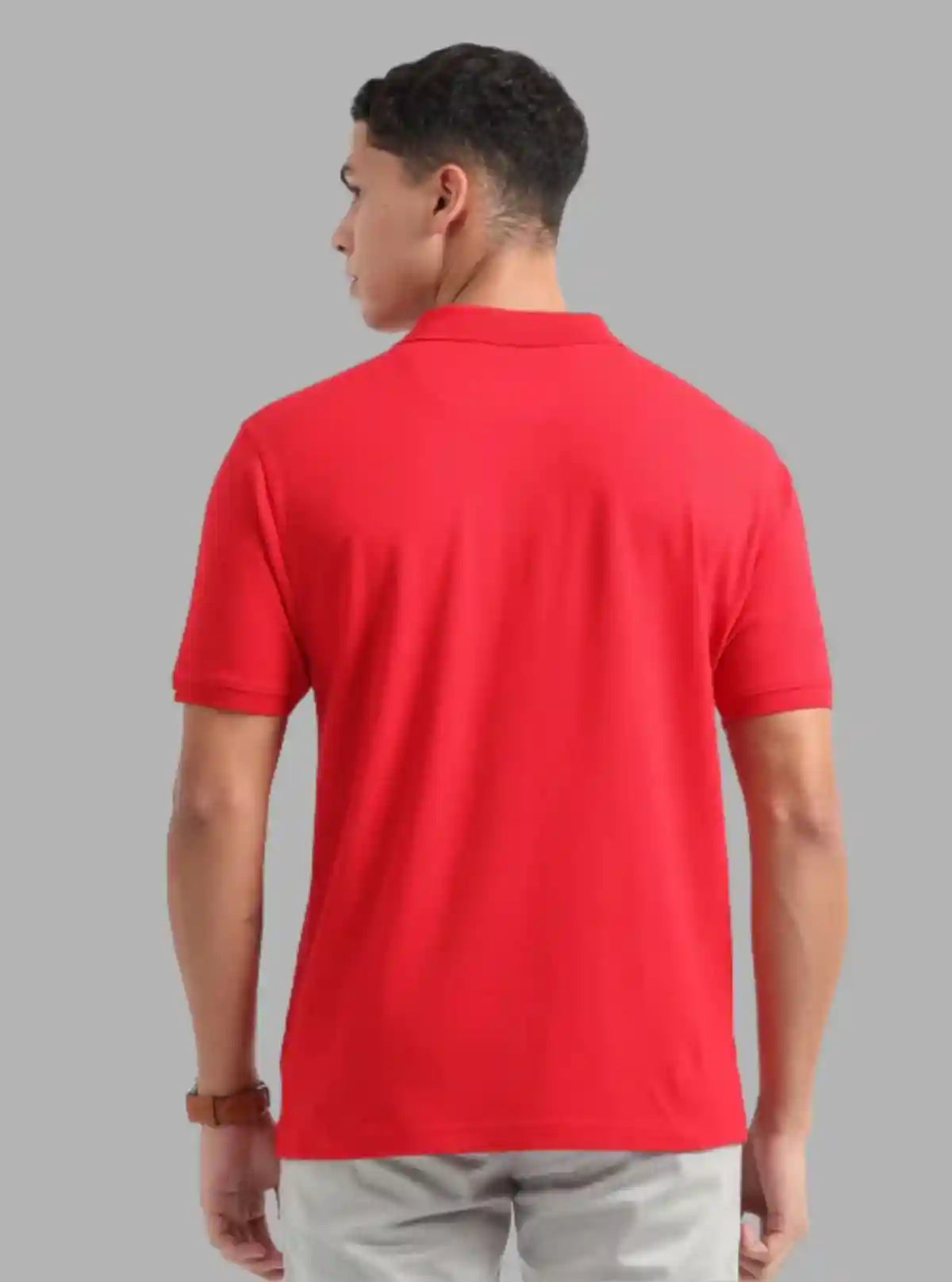 Men’s Red Polo T-Shirt with Collar & Cuff | 100% Cotton Piqué Knit | Boer & Fitch | Buy Online at  Boer and Fitch