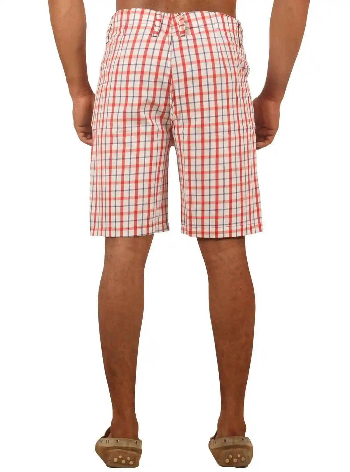Classic Red Checked Shorts for Men – Casual Cotton Shorts by Boer and Fitch | Buy Online at  Boer and Fitch