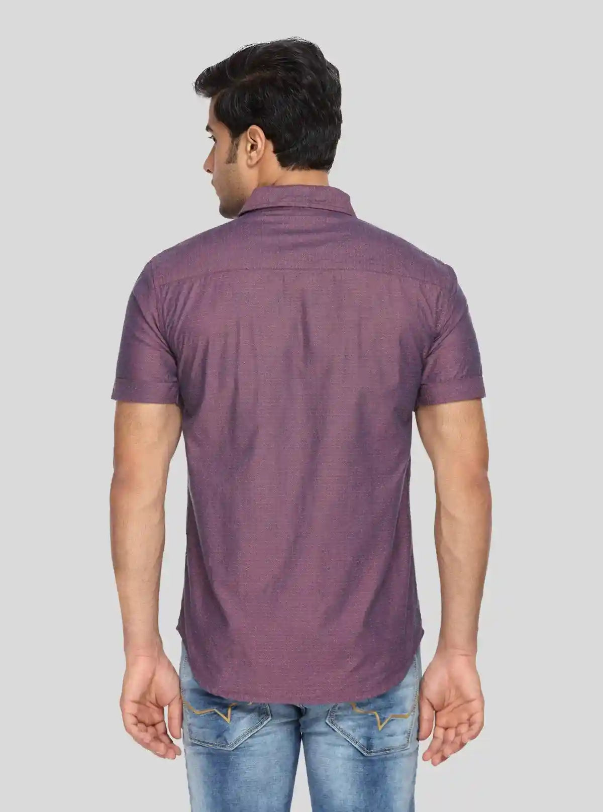 Men's Classic Mulberry Half Sleeve Shirt – Refined Comfort for Everyday | Buy Online at gep32c-qs.myshopify.com