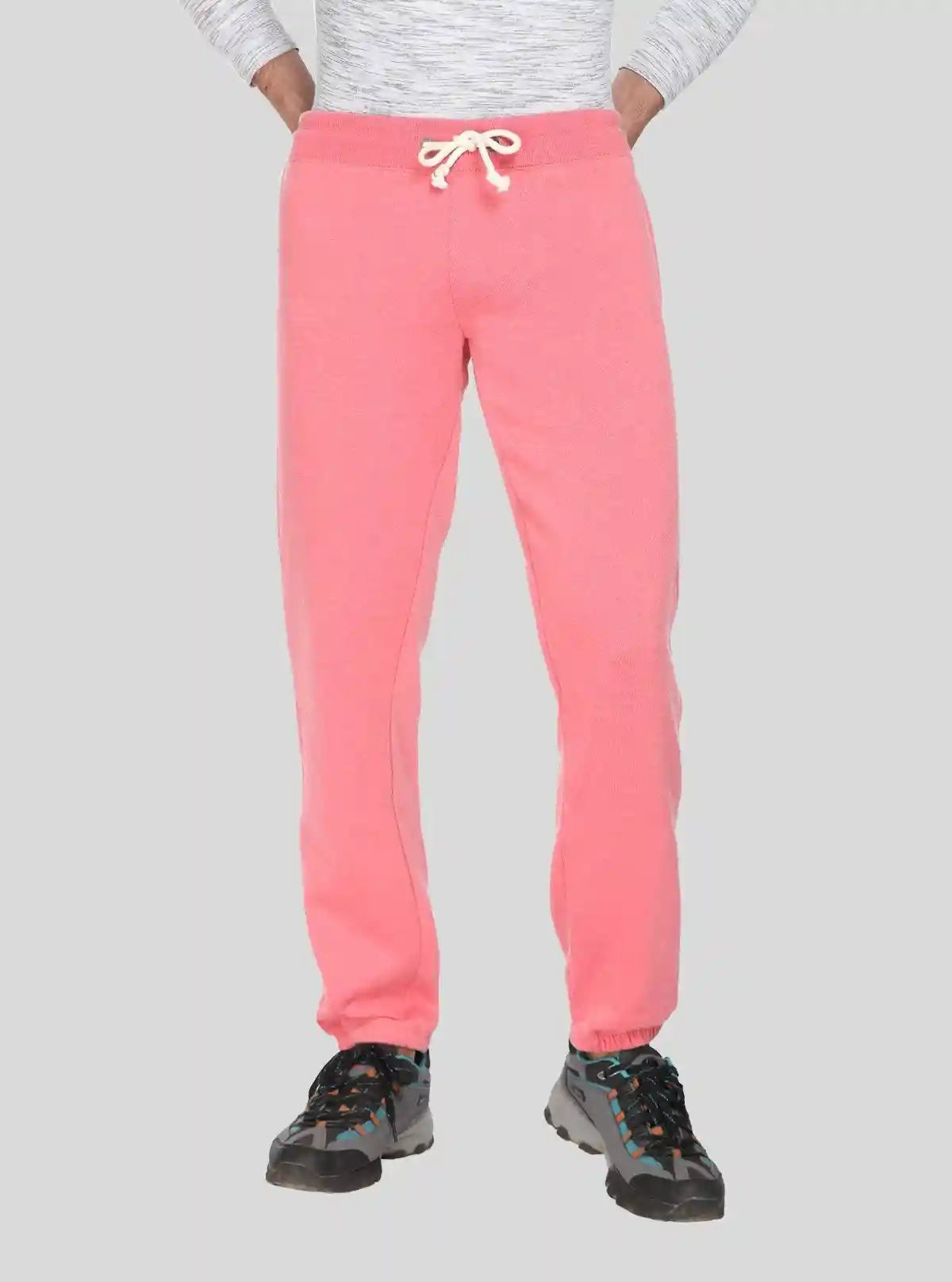 Men’s Pink Cuffed Joggers – Bold Comfort Meets Everyday Style | Buy Online at  Boer and Fitch