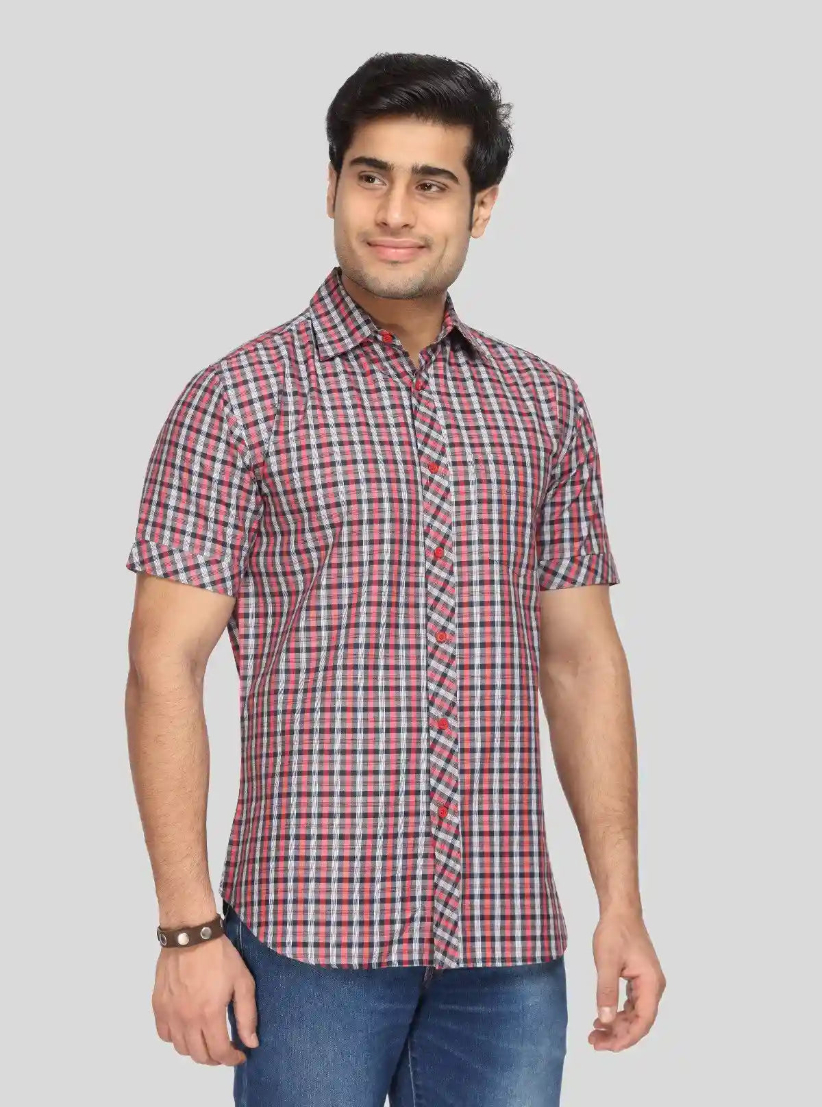Men's Red Checked Shirt – Bold, Rugged & All-Day Casual Comfort | Buy Online at  Boer and Fitch