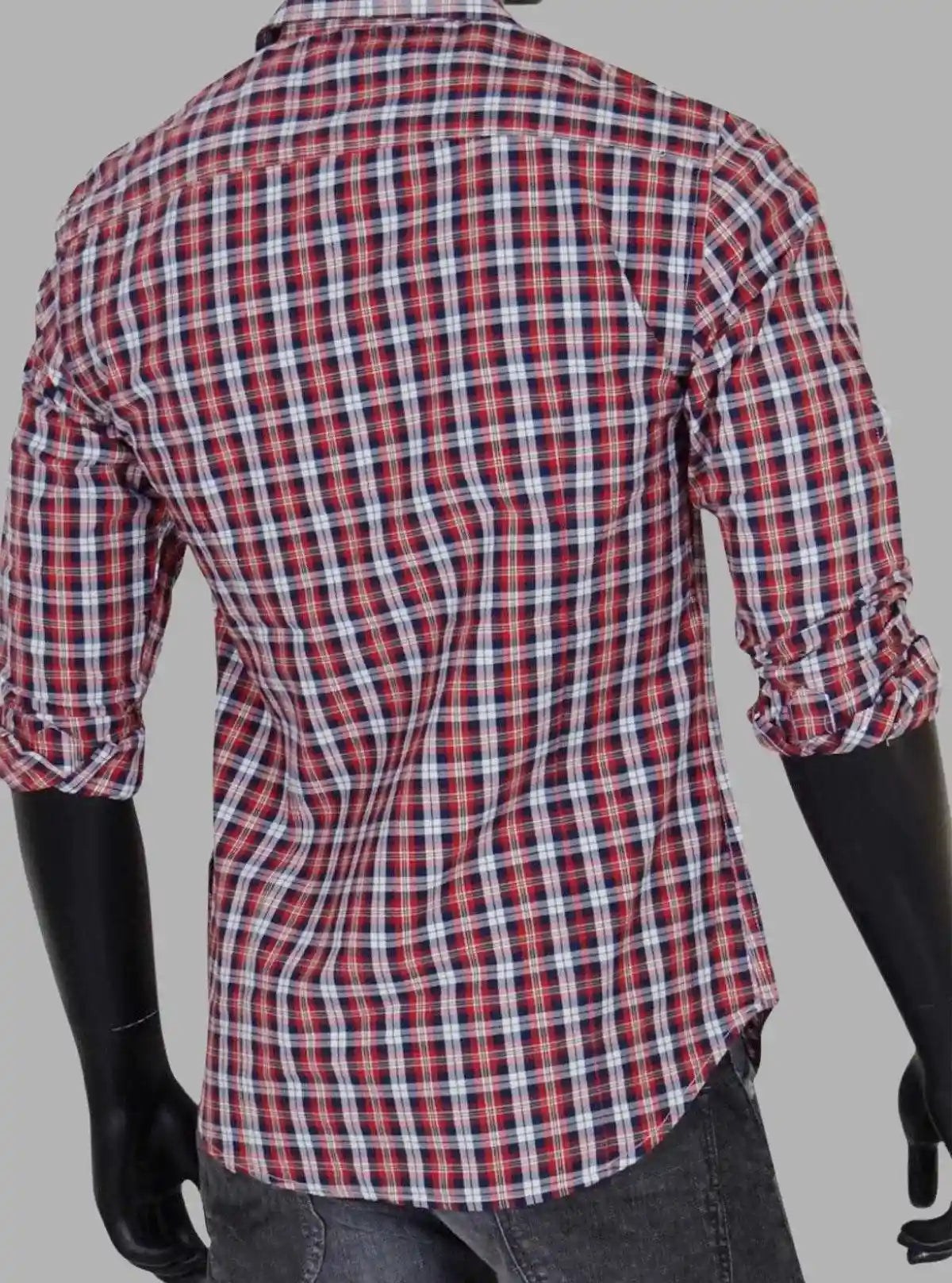 Red Checked Slim Fit Full Sleeve Shirt for Men – Casual & Smart by Boer and Fitch | Buy Online at  Boer and Fitch