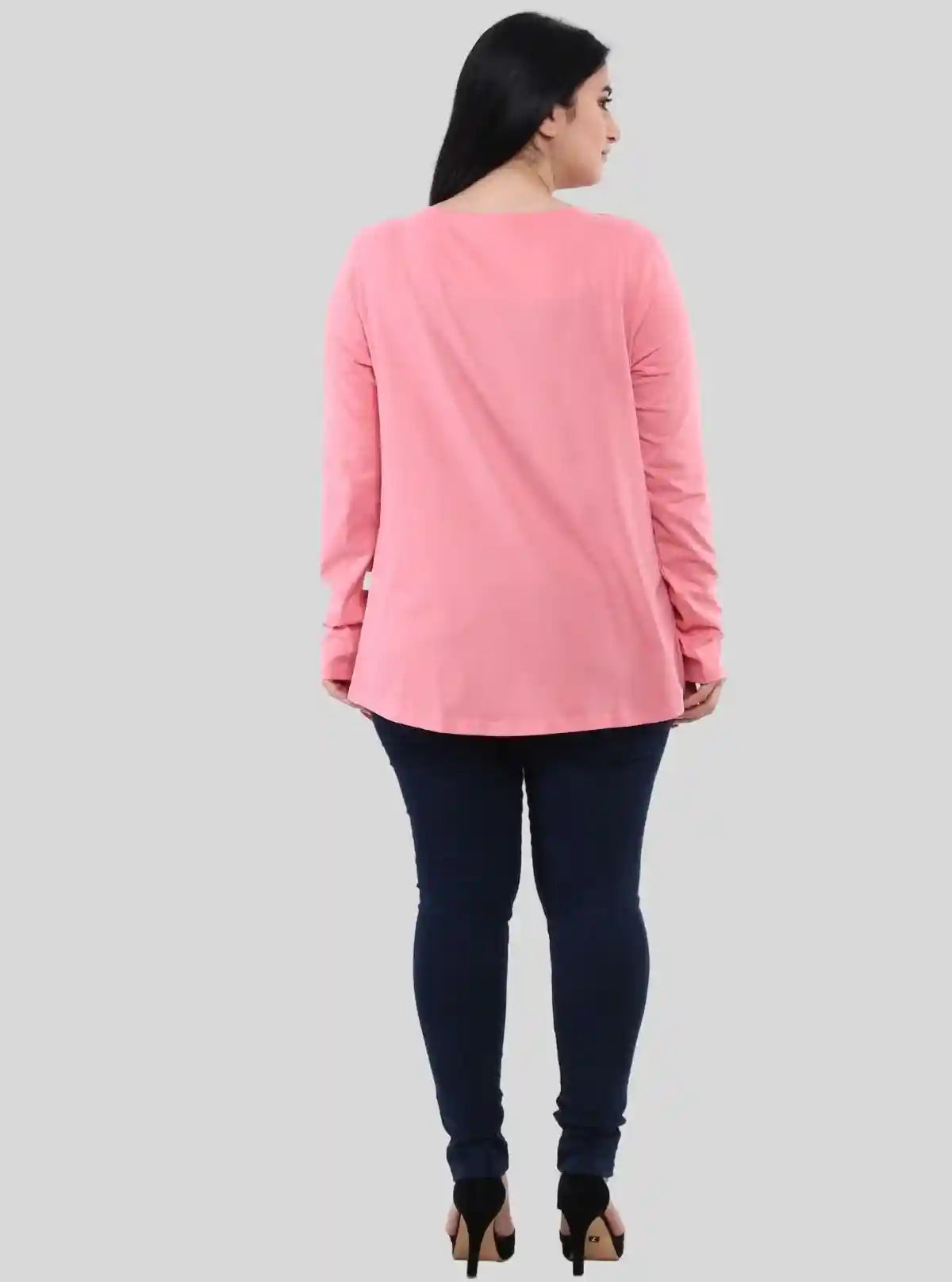 Women's Pink Flowing Shrug in 100% Cotton Feather Touch Fabric | Buy Online at  Boer and Fitch