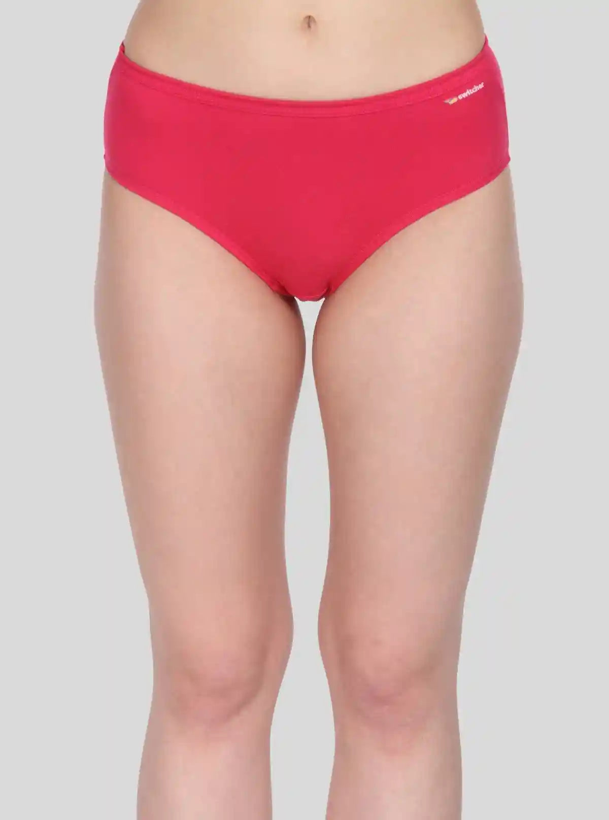 Women’s Red Cotton Elastane Brief – Ultra-Soft Stretch Comfort Fit | Buy Online at  Boer and Fitch