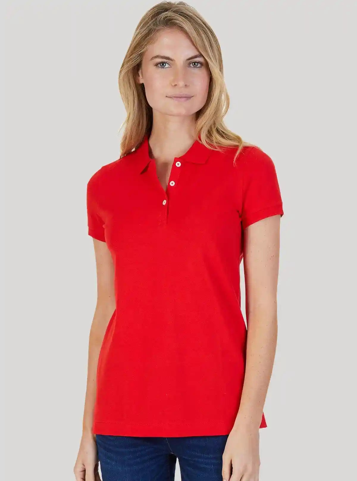 Women’s Red Pique Polo T-Shirt – Stylish & Comfortable | Boer & Fitch | Buy Online at  Boer and Fitch