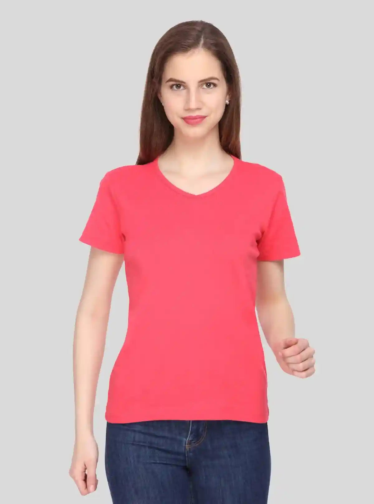 Women’s Roseberry V Neck Short Sleeve Cotton Jersey T-Shirt by Boer and Fitch | Buy Online at  Boer and Fitch