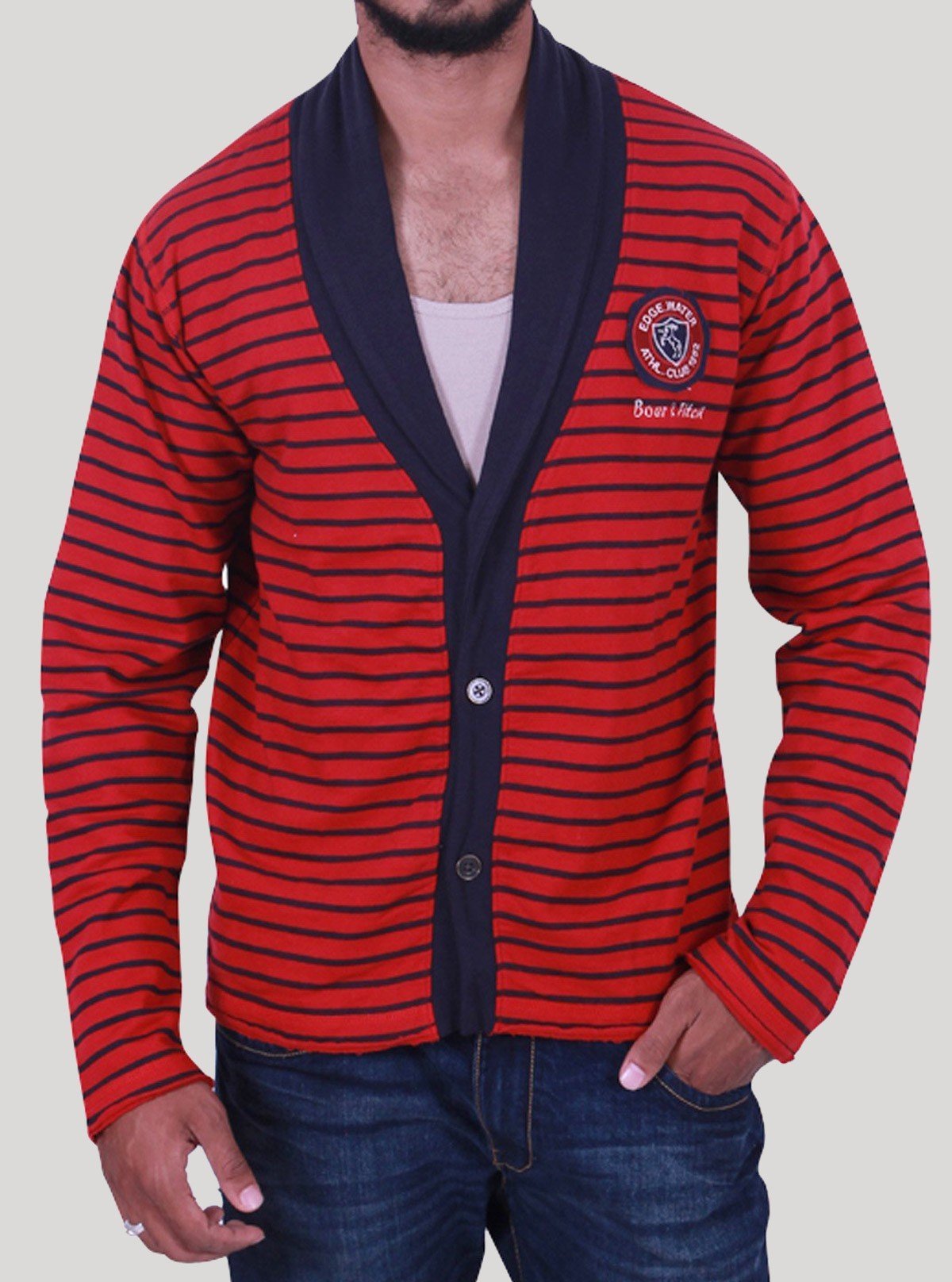 Red Shawl Collar Cardigan Set for Men – Boer and Fitch - Boer and Fitch