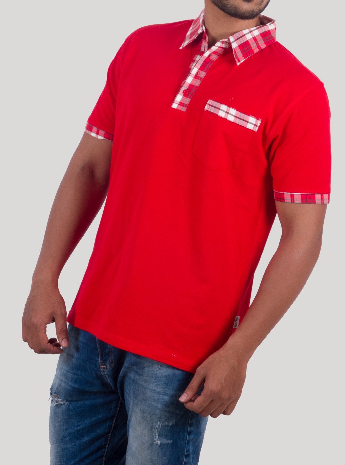Red Twill Polo T-Shirt for Men – Premium Cotton Polo by Boer and Fitch - Boer and Fitch