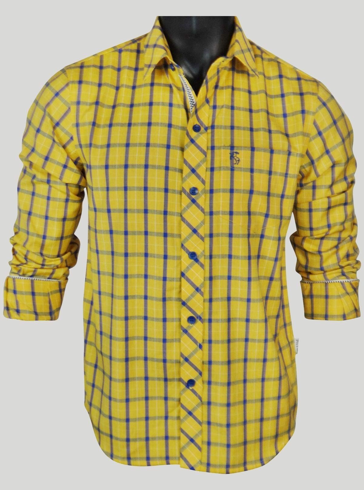 Regular Fit Yellow Check Casual Shirt for Men – Boer and Fitch - Boer and Fitch