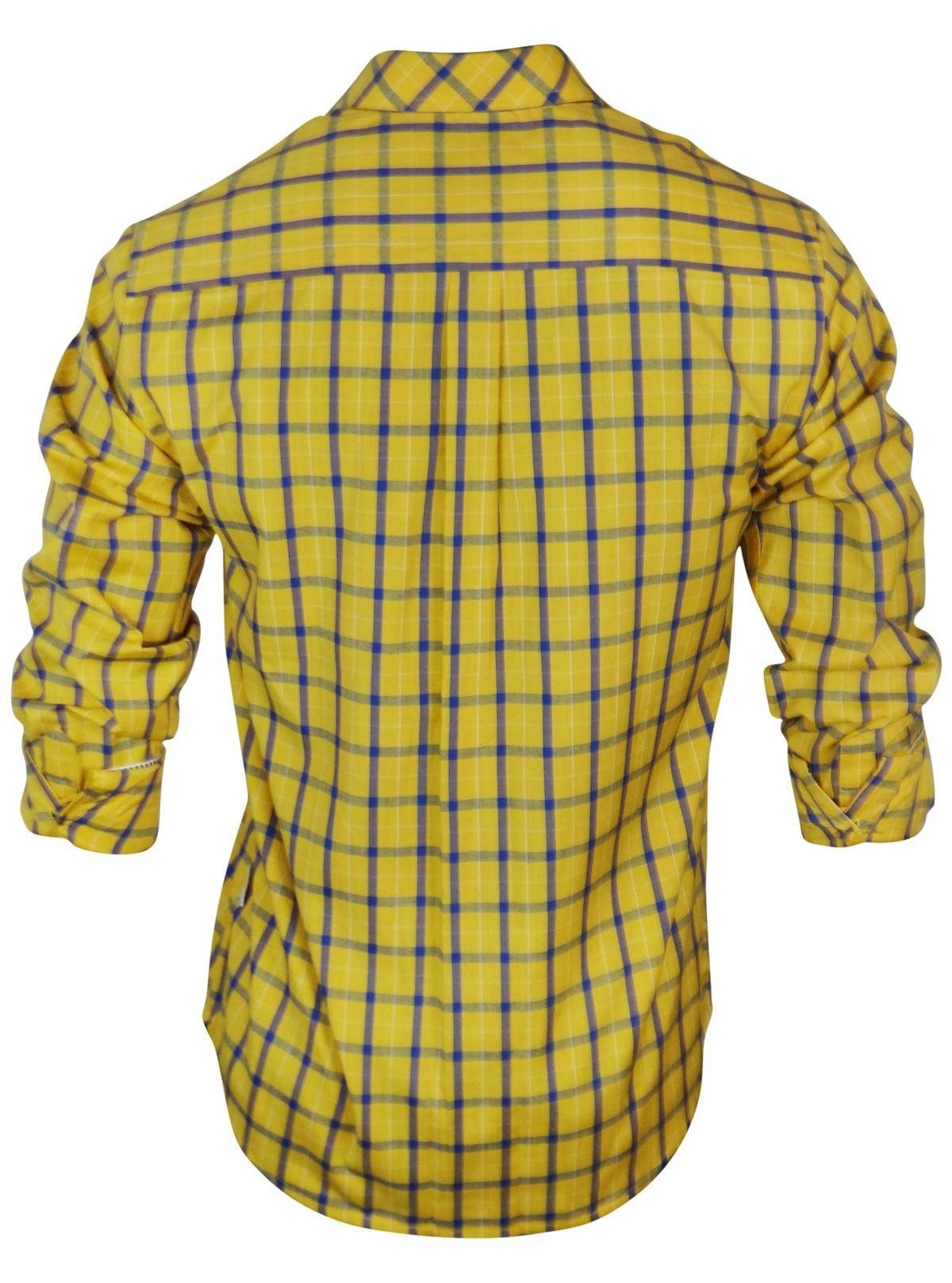Regular Fit Yellow Check Casual Shirt for Men – Boer and Fitch - Boer and Fitch