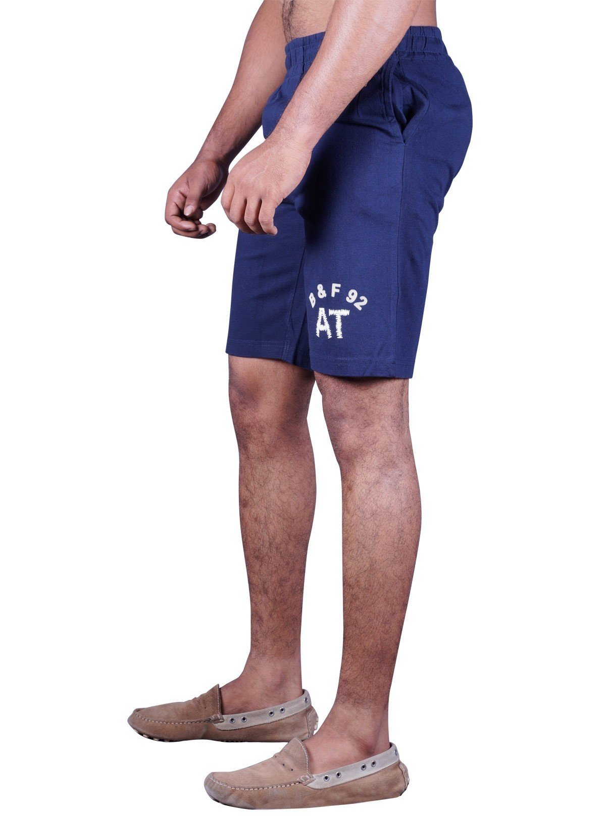 Royal Blue Jersey Shorts for Men – Casual Cotton Shorts by Boer and Fitch - Boer and Fitch