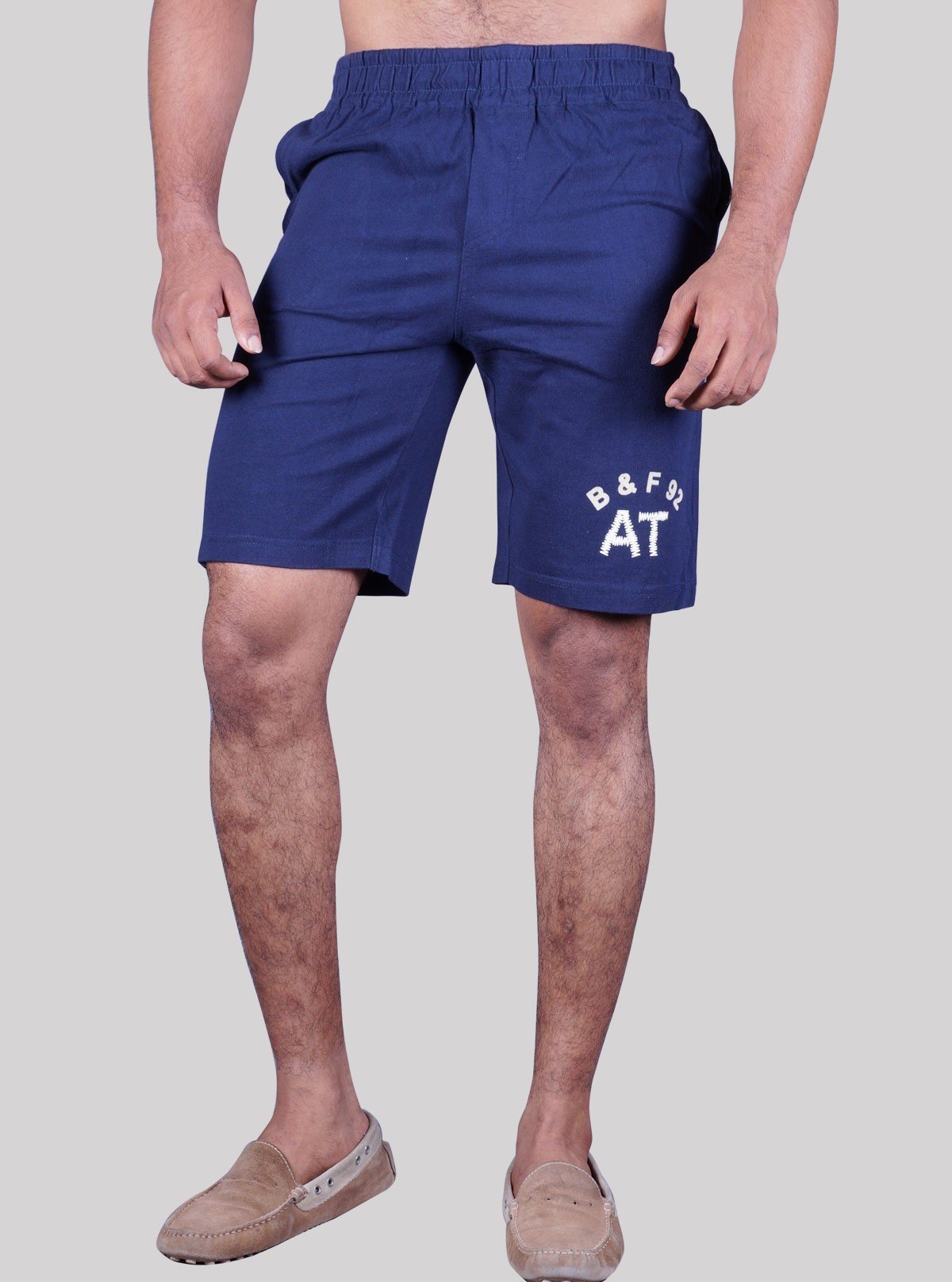 Royal Blue Jersey Shorts for Men – Casual Cotton Shorts by Boer and Fitch - Boer and Fitch