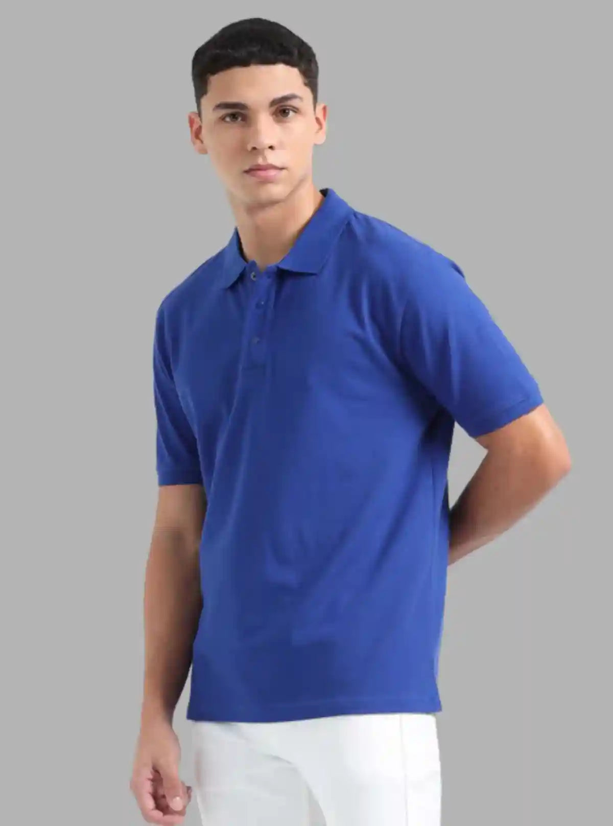 Men’s Royal Blue Polo T-Shirt with Collar & Cuff | 100% Cotton Piqué Knit | Boer & Fitch | Buy Online at  Boer and Fitch