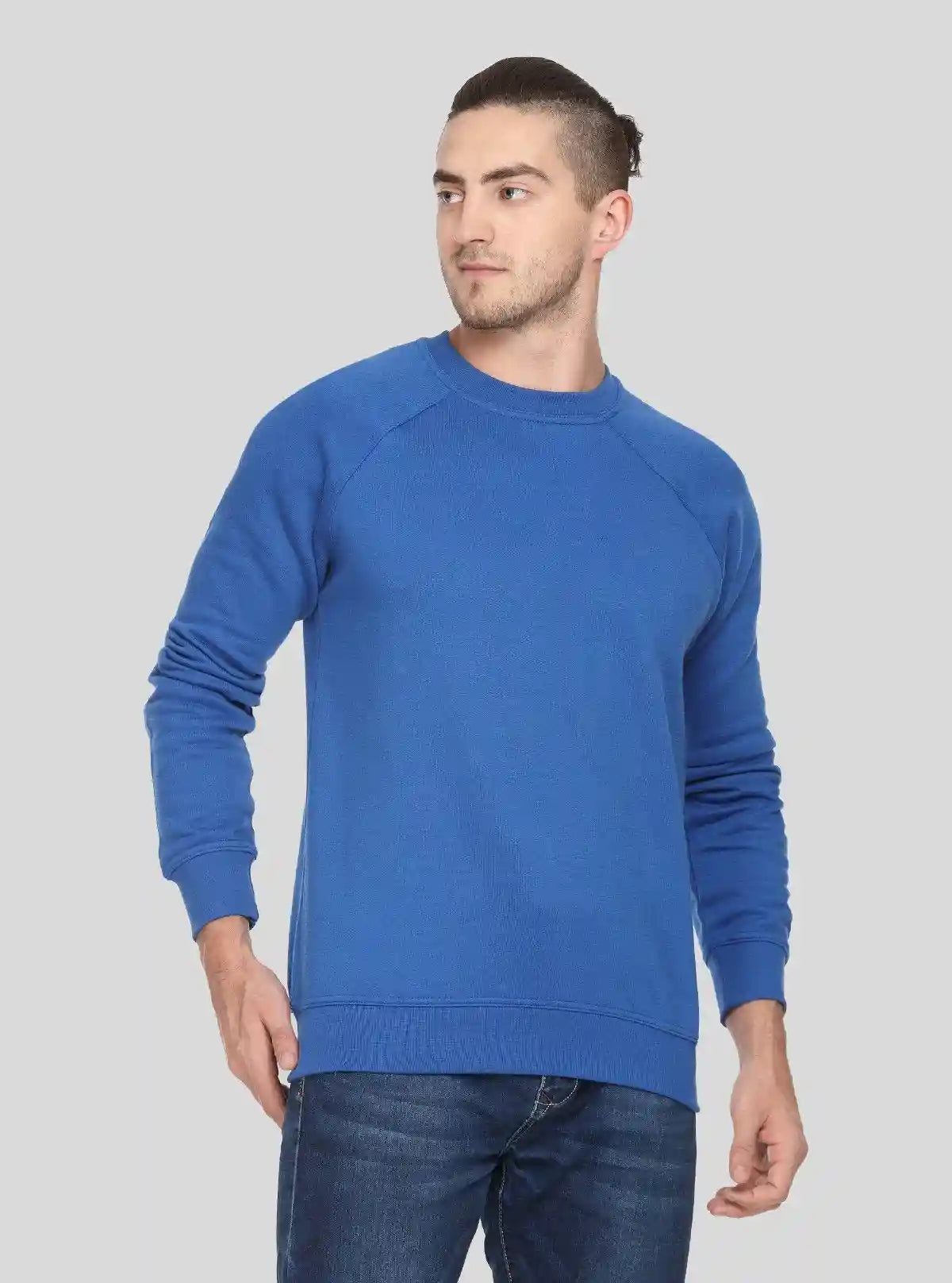 Men’s Royal Blue Fleece Sweatshirt – Warm, Stylish & Comfy | Buy Online at  Boer and Fitch