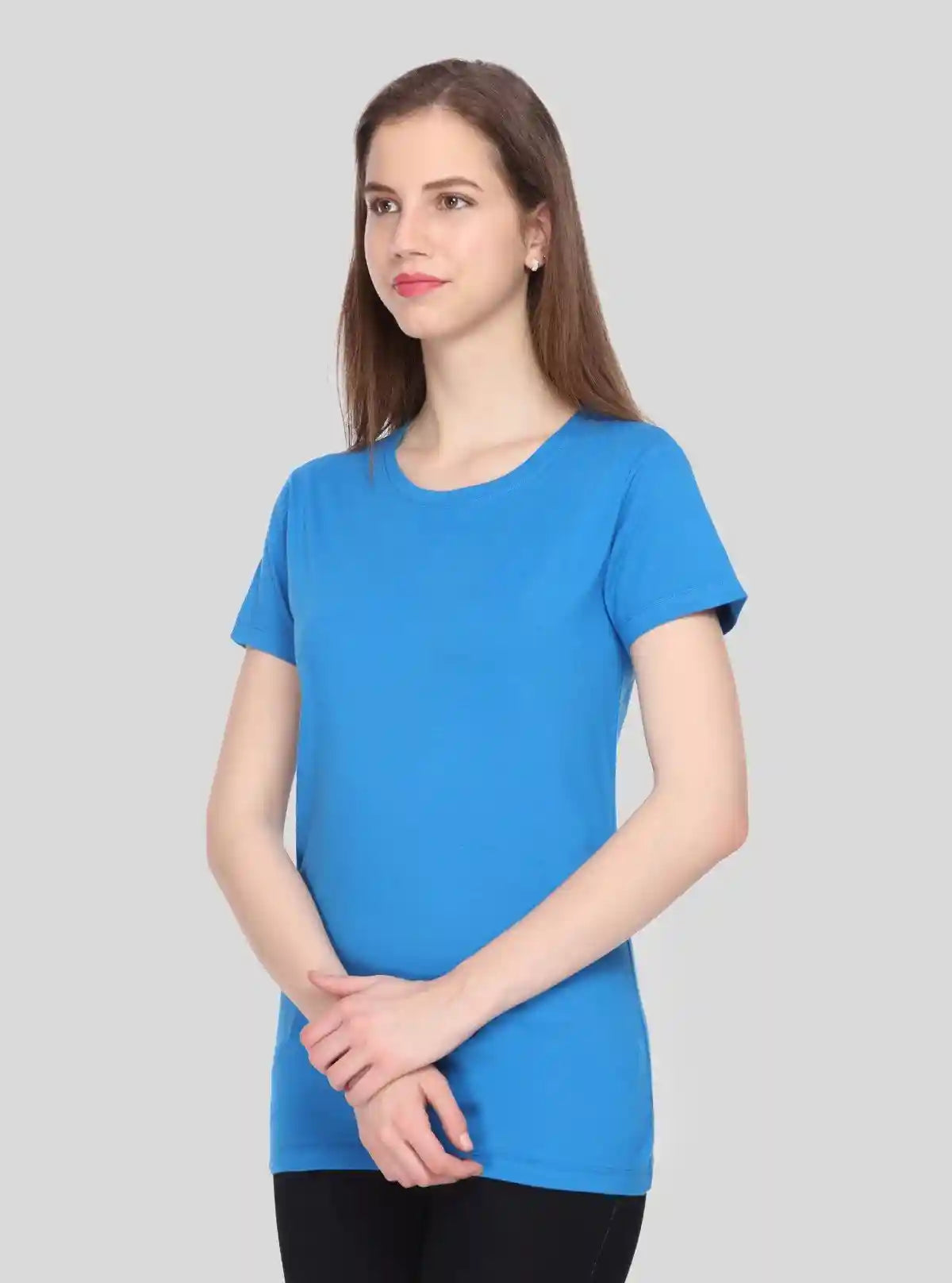 Women's Royal Blue Crew Neck Cotton Jersey Short Sleeve T-Shirt by Boer and Fitch | Buy Online at  Boer and Fitch