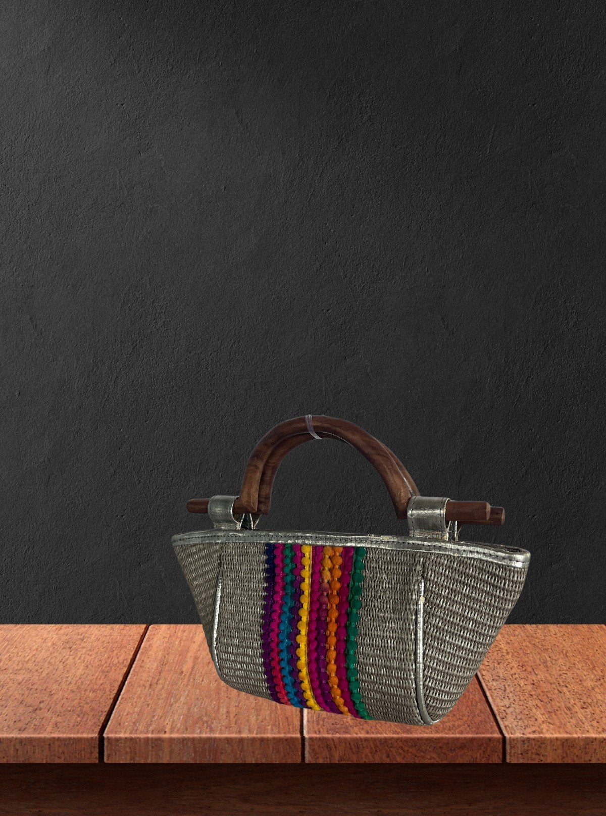Silver Knit Handy Tote Bag – Chic Metallic Knit Style by Boer and Fitch - Boer and Fitch
