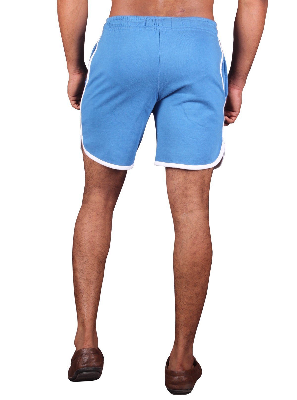 Sky Blue Shorts for Men – Casual Cotton Shorts by Boer and Fitch - Boer and Fitch